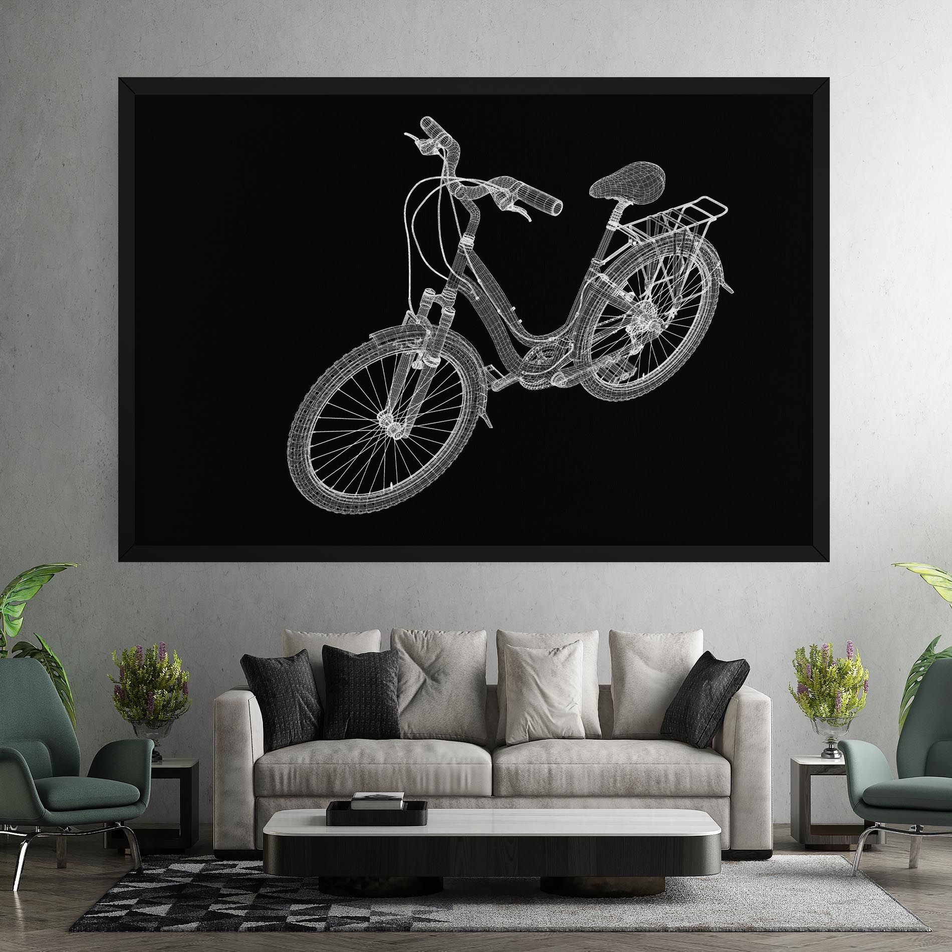 Bicycle 3d Model mockup 7