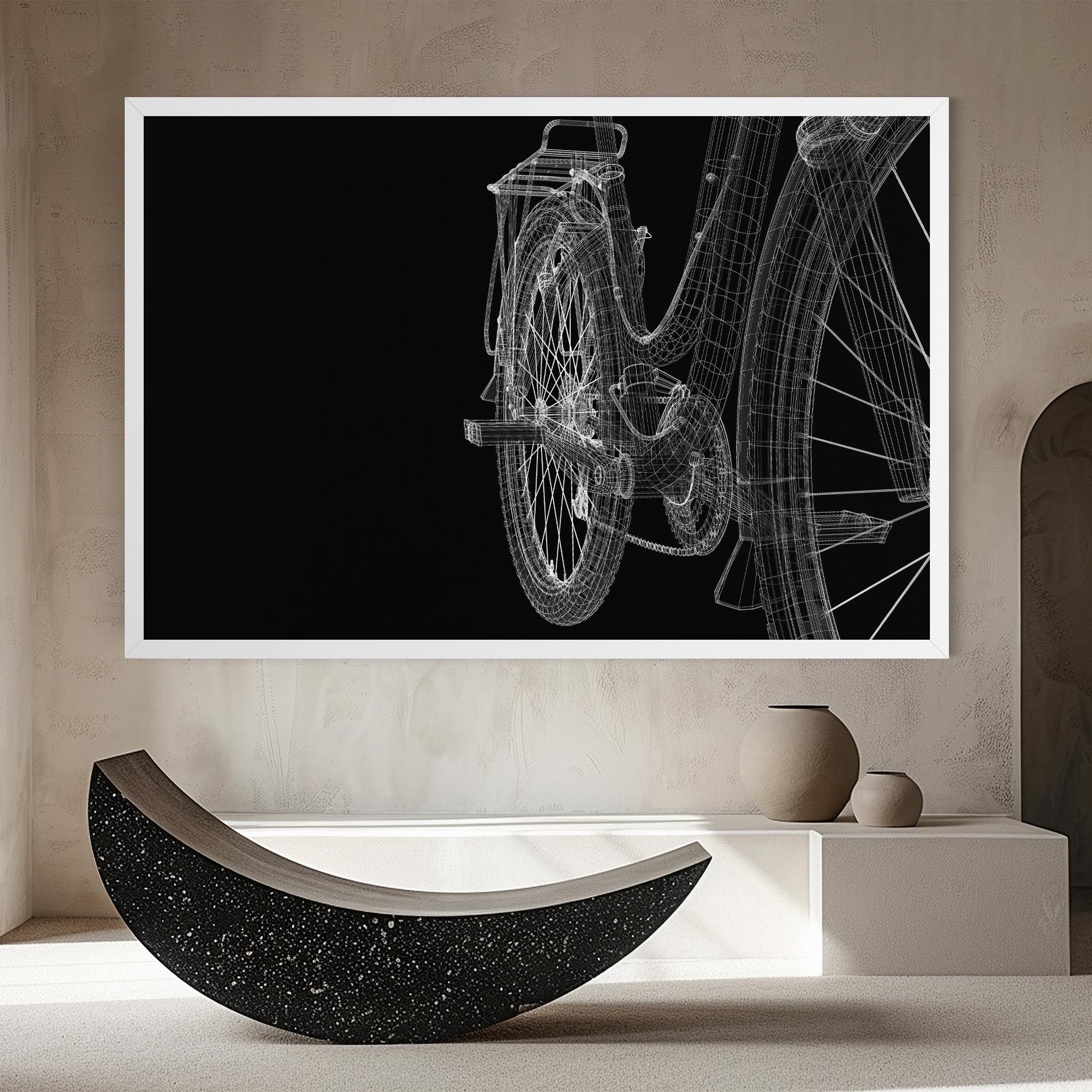 Bike Wire Model 3d mockup 8