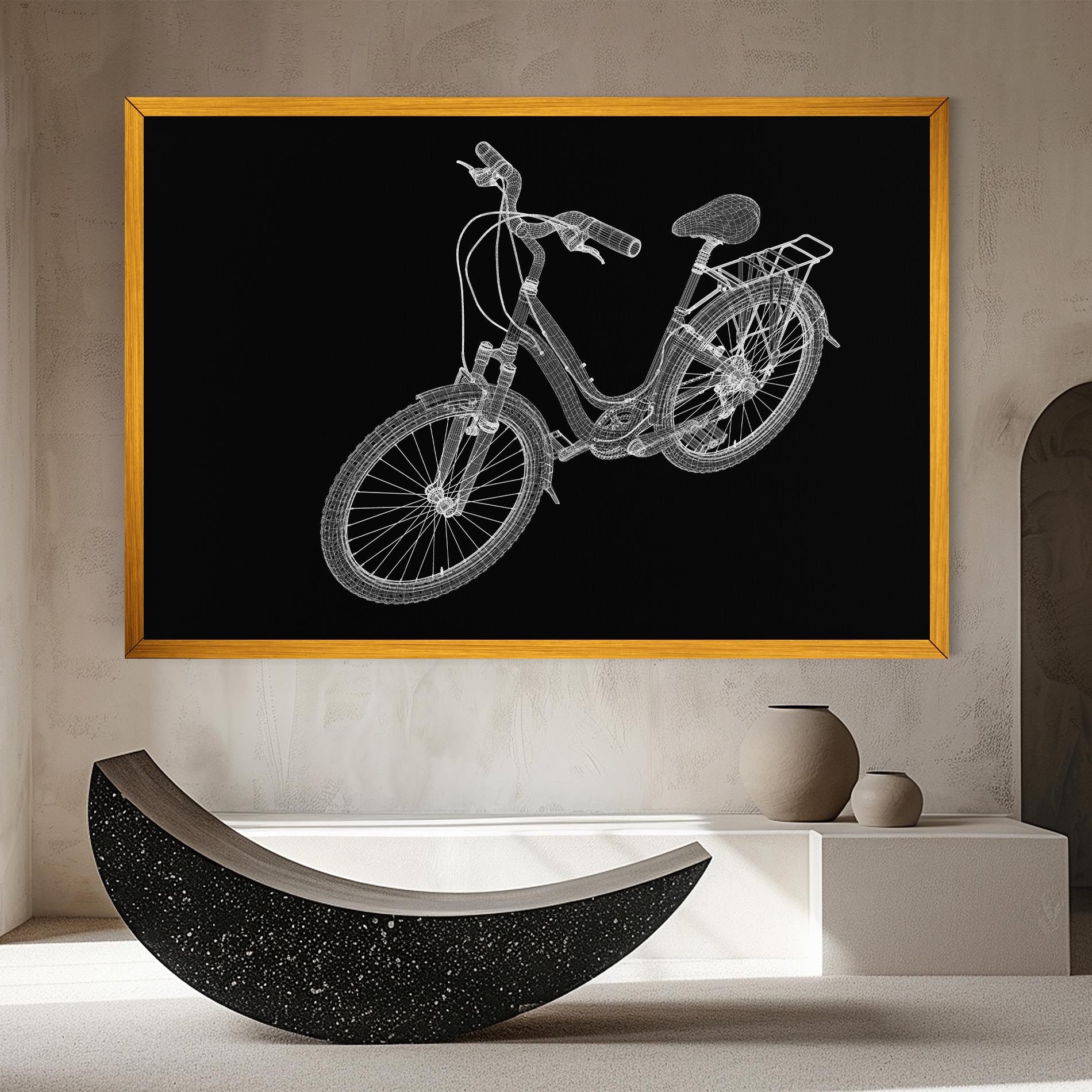 Bicycle 3d Model mockup 8