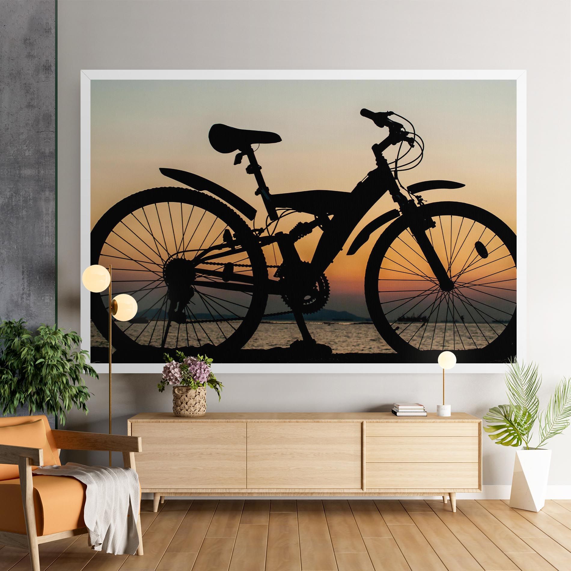 Beautiful Mtb Shilouette mockup 9