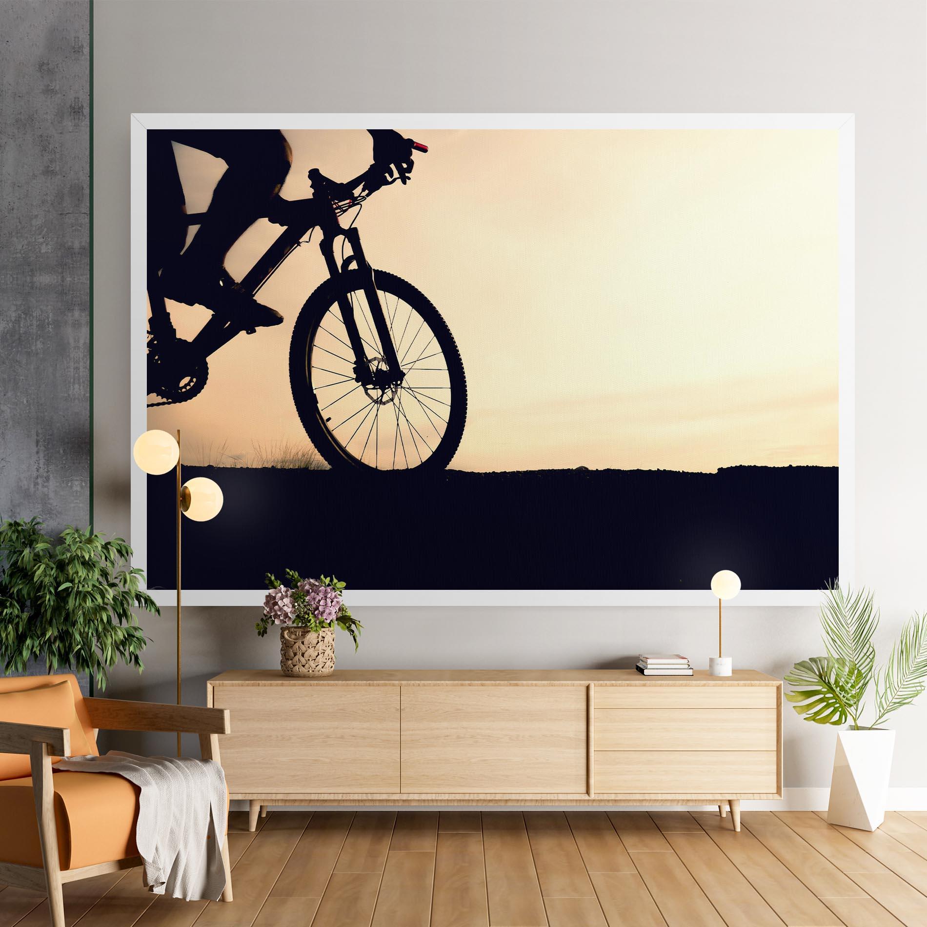 Картина на платно Cream Sky Mtb mockup 9