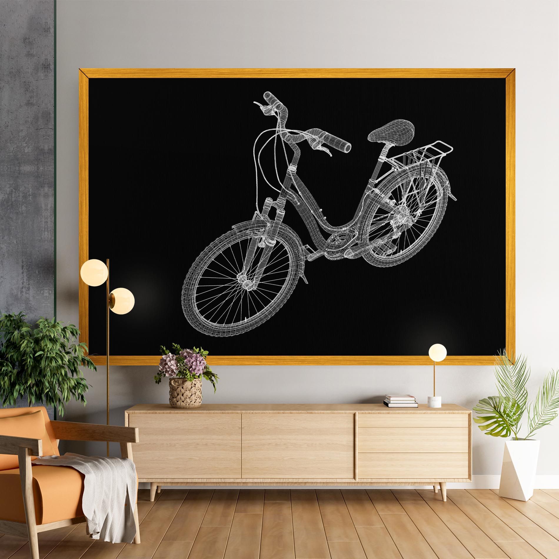 Bicycle 3d Model mockup 9