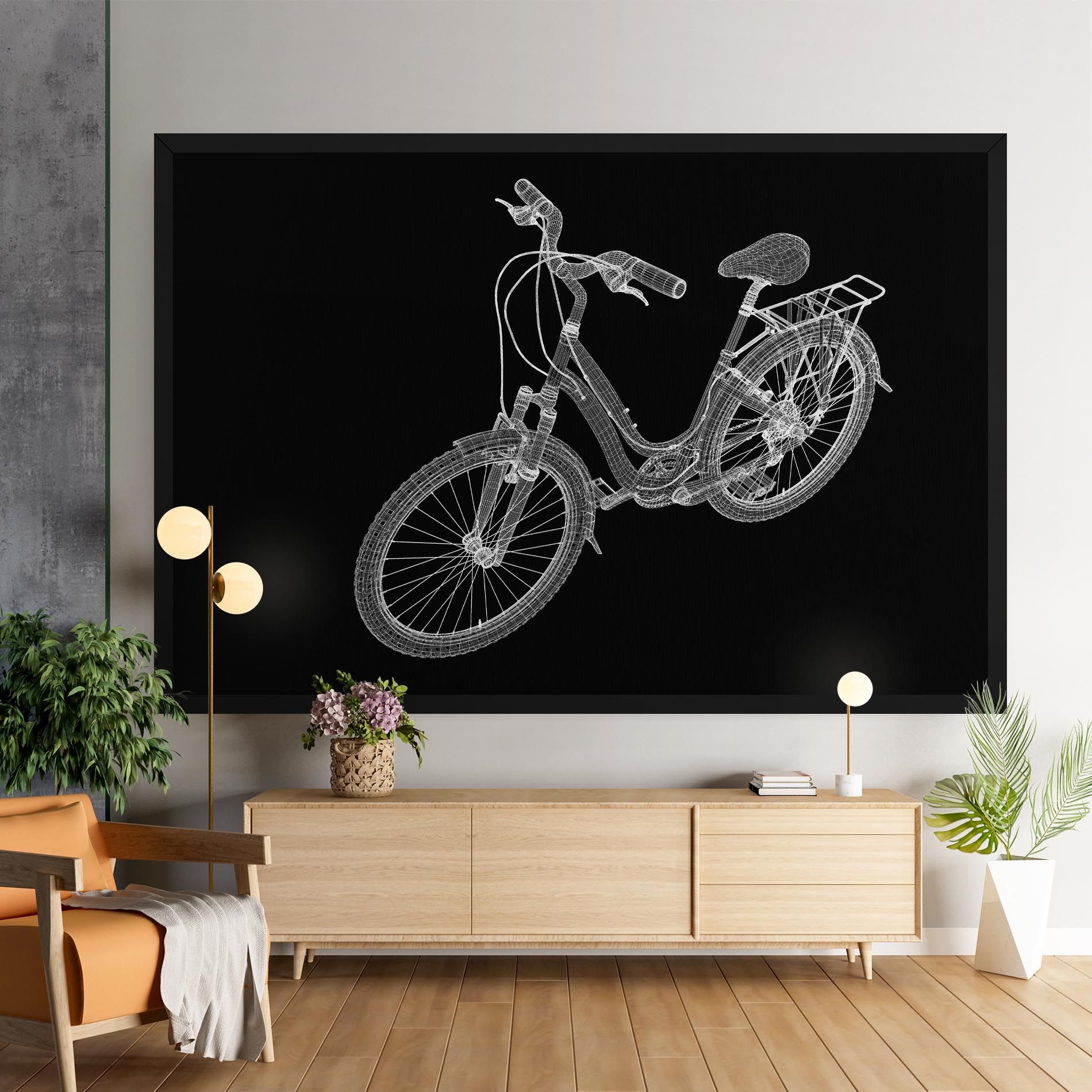 Bicycle 3d Model mockup 9