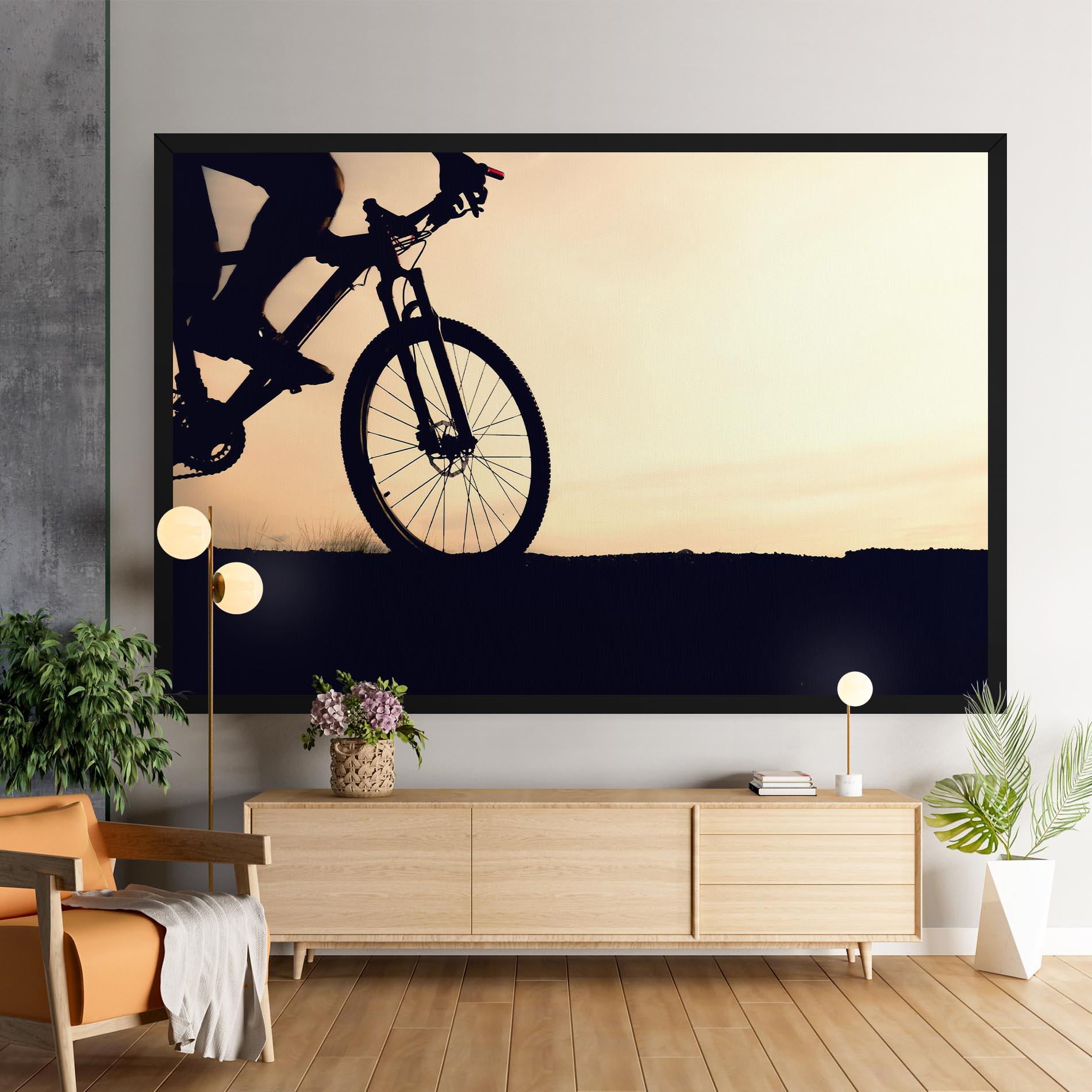 Картина на платно Cream Sky Mtb mockup 9