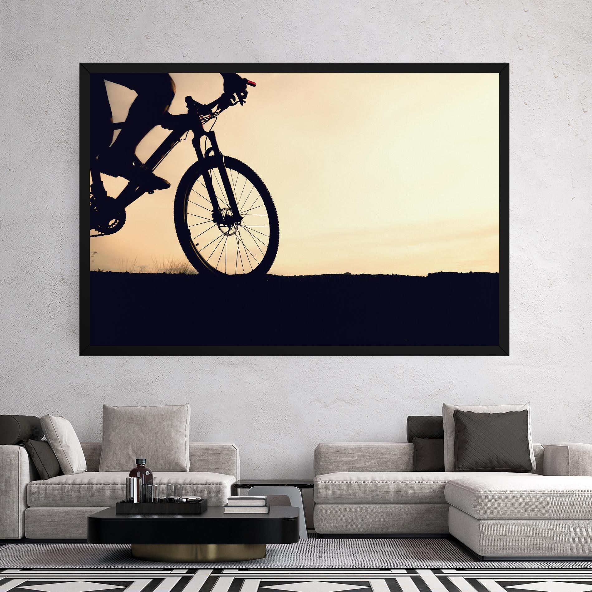 Картина на платно Cream Sky Mtb mockup 2
