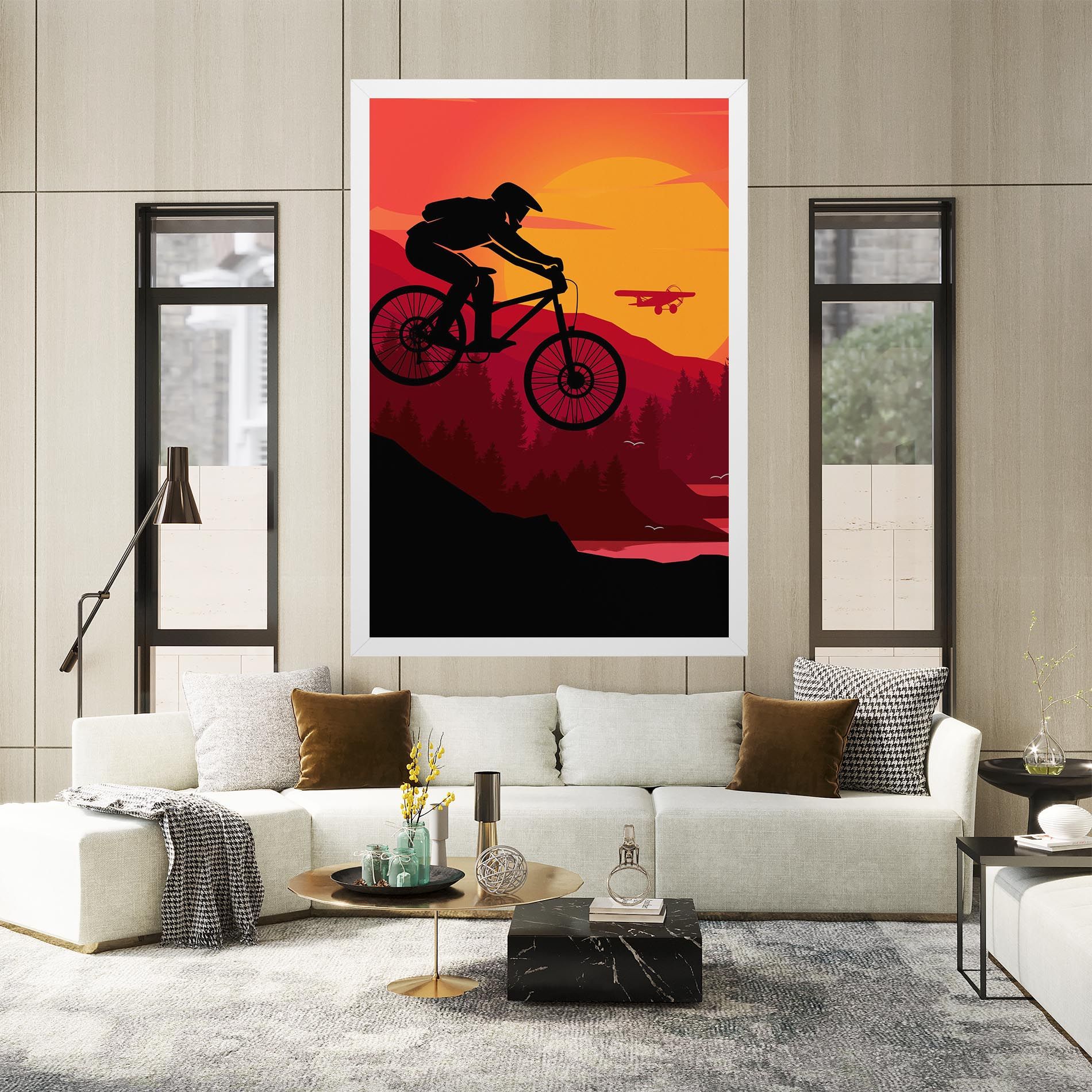 Mountain Bike Sunset mockup 2