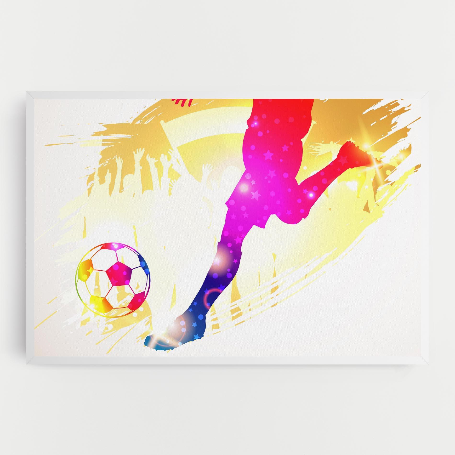 Картина на платно Football Gold Art mockup 0