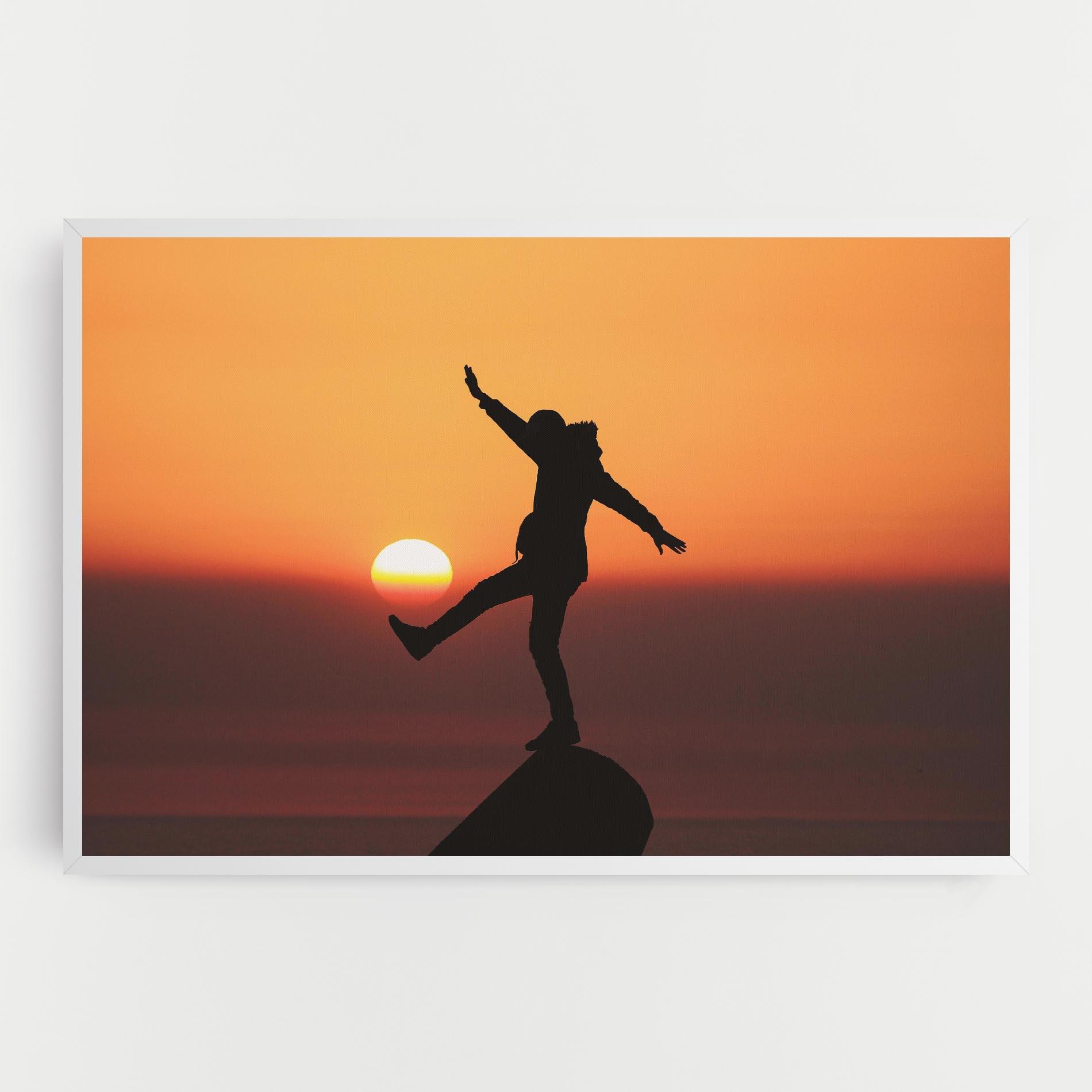 Картина на платно Football With The Sun mockup 0