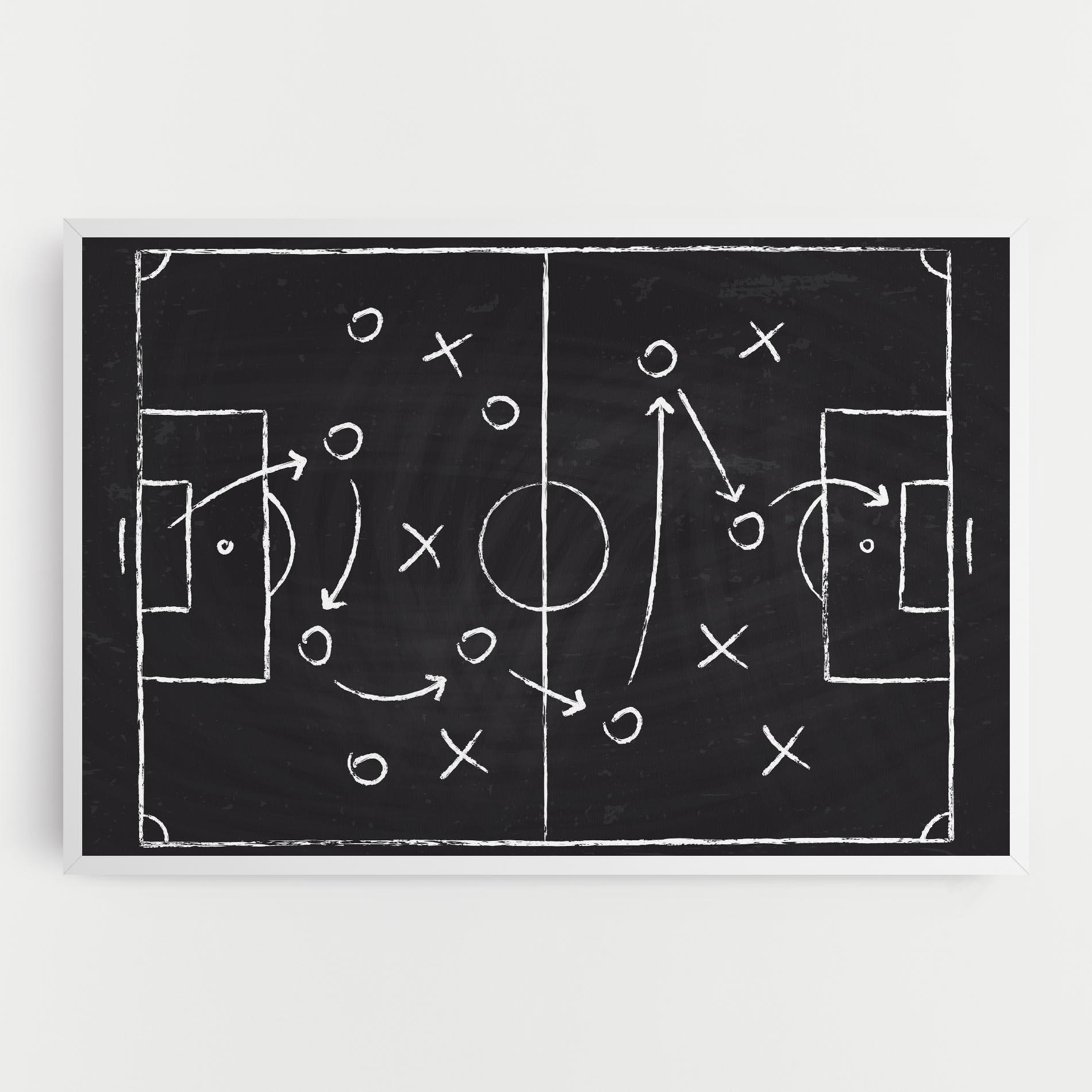 Картина на платно Grey Board Football mockup 0