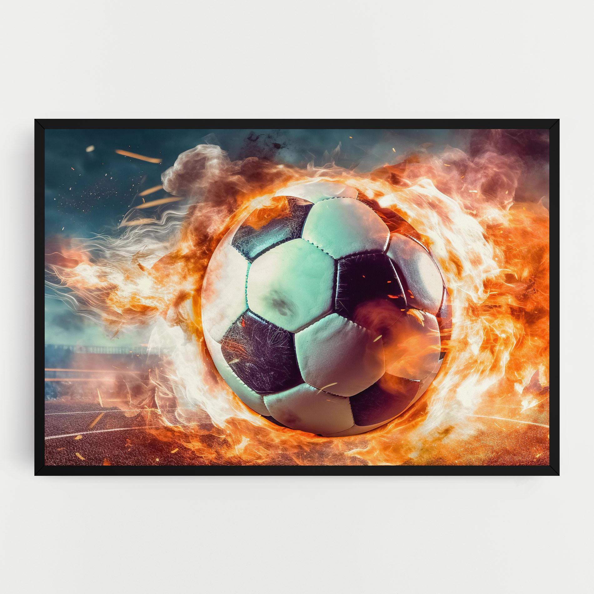 Картина на платно Football Explosion mockup 0