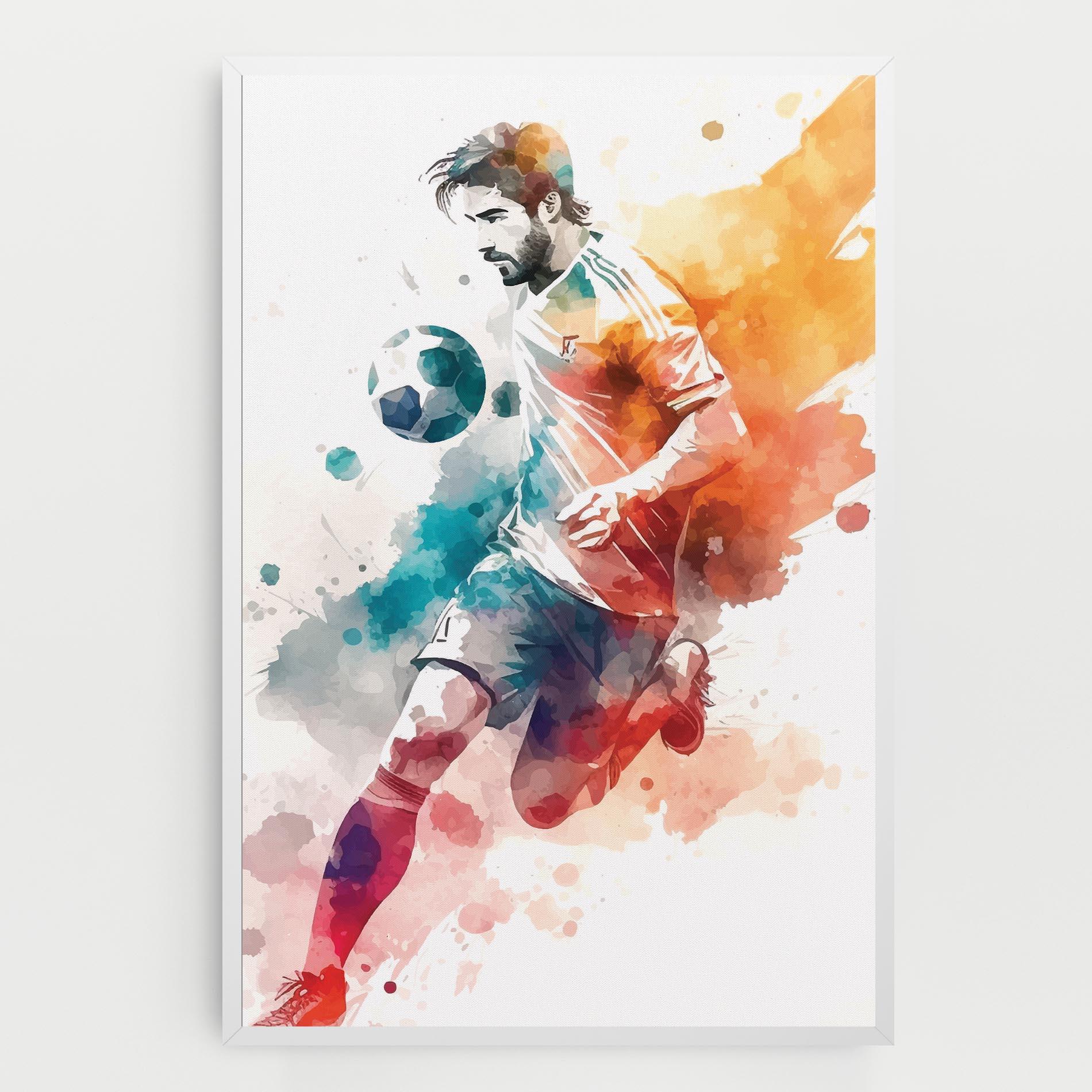 Картина на платно Football Watercolor mockup 0