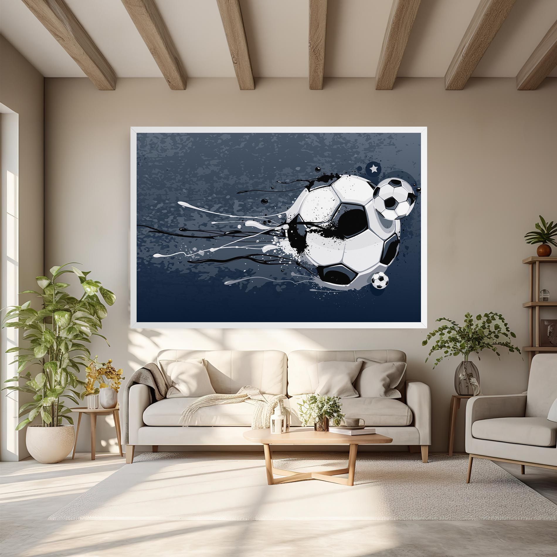 Blue Football mockup 6