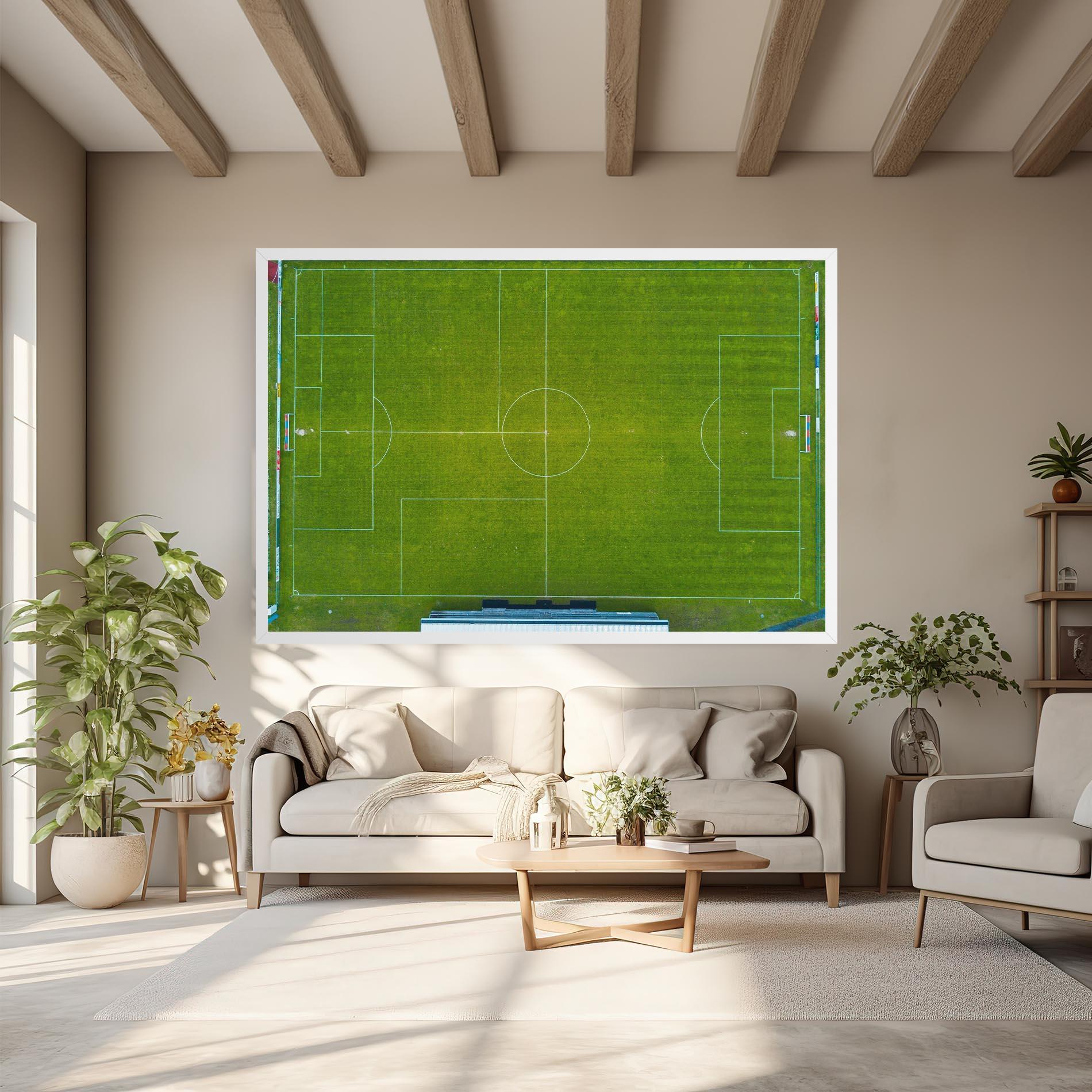 Картина на платно Green Football Field mockup 6
