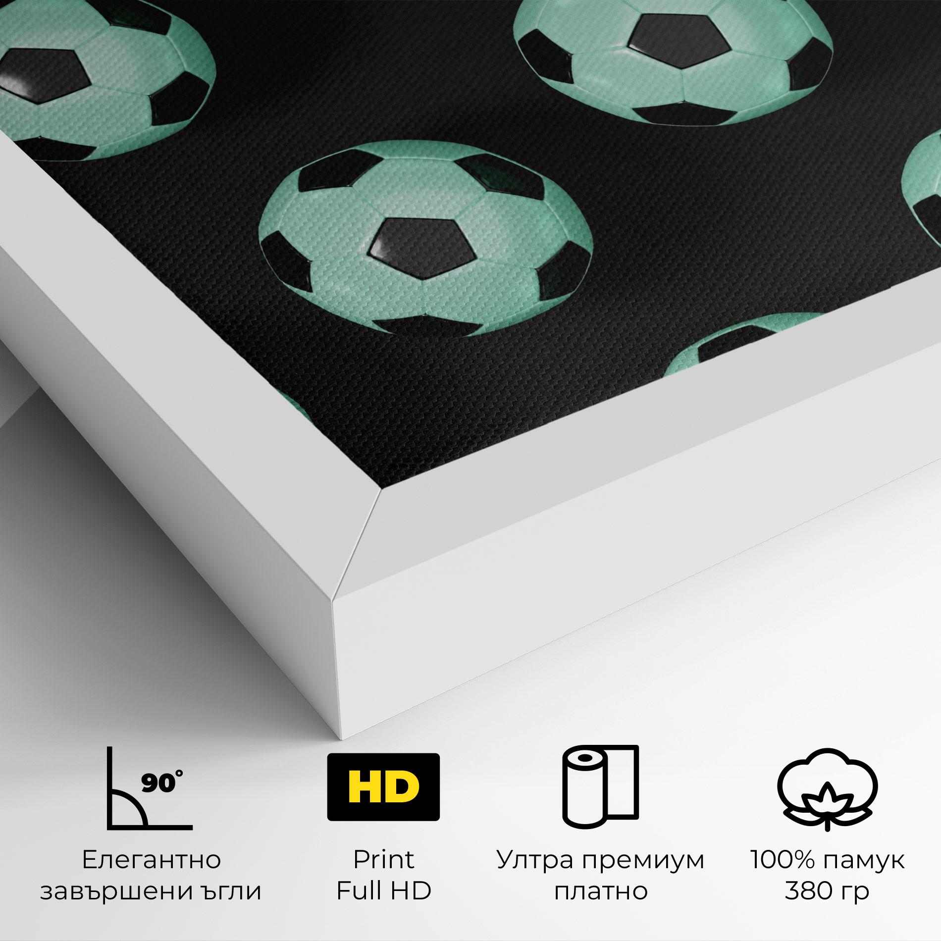 Картина на платно Green Light Football mockup 4