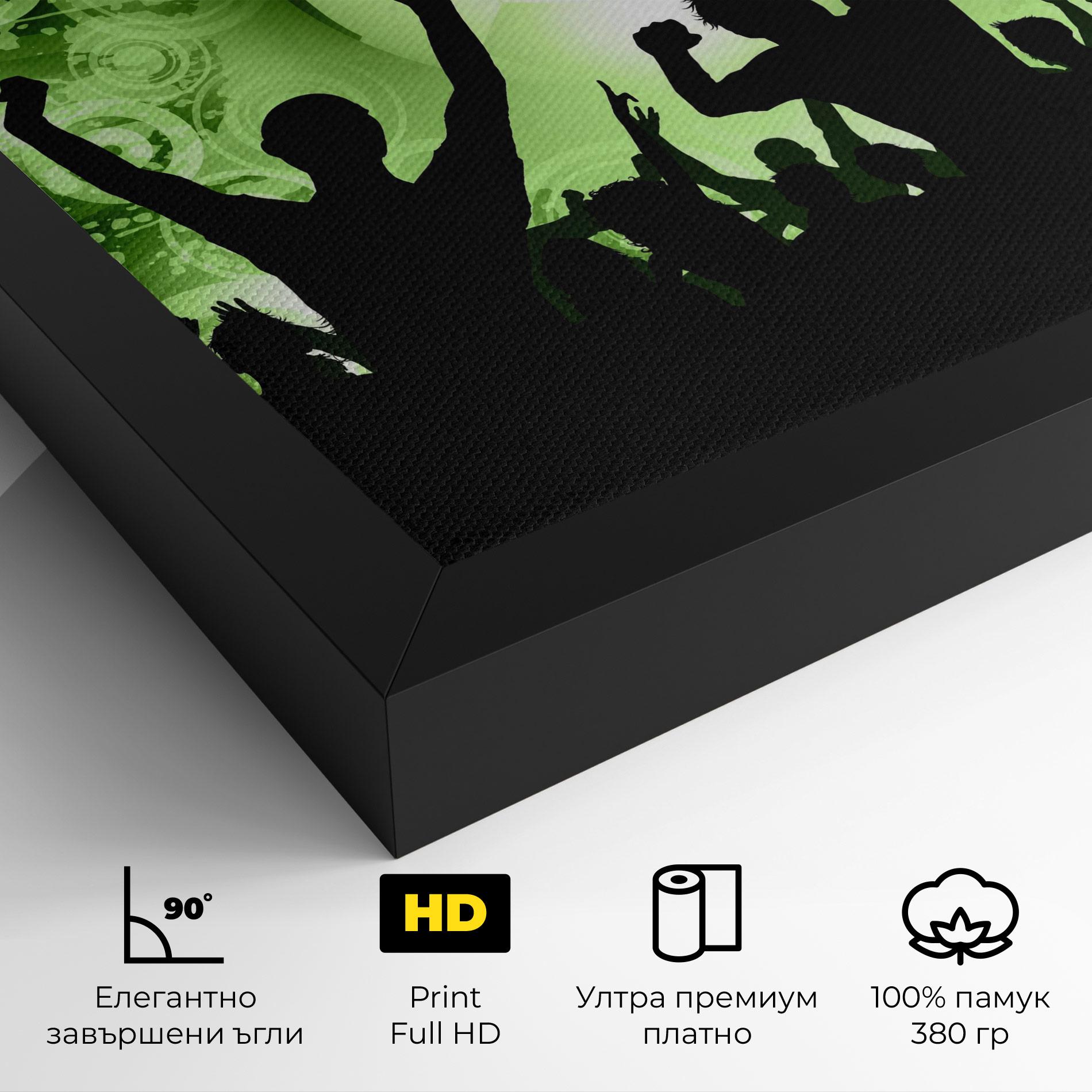 Картина на платно Football Crowd mockup 4