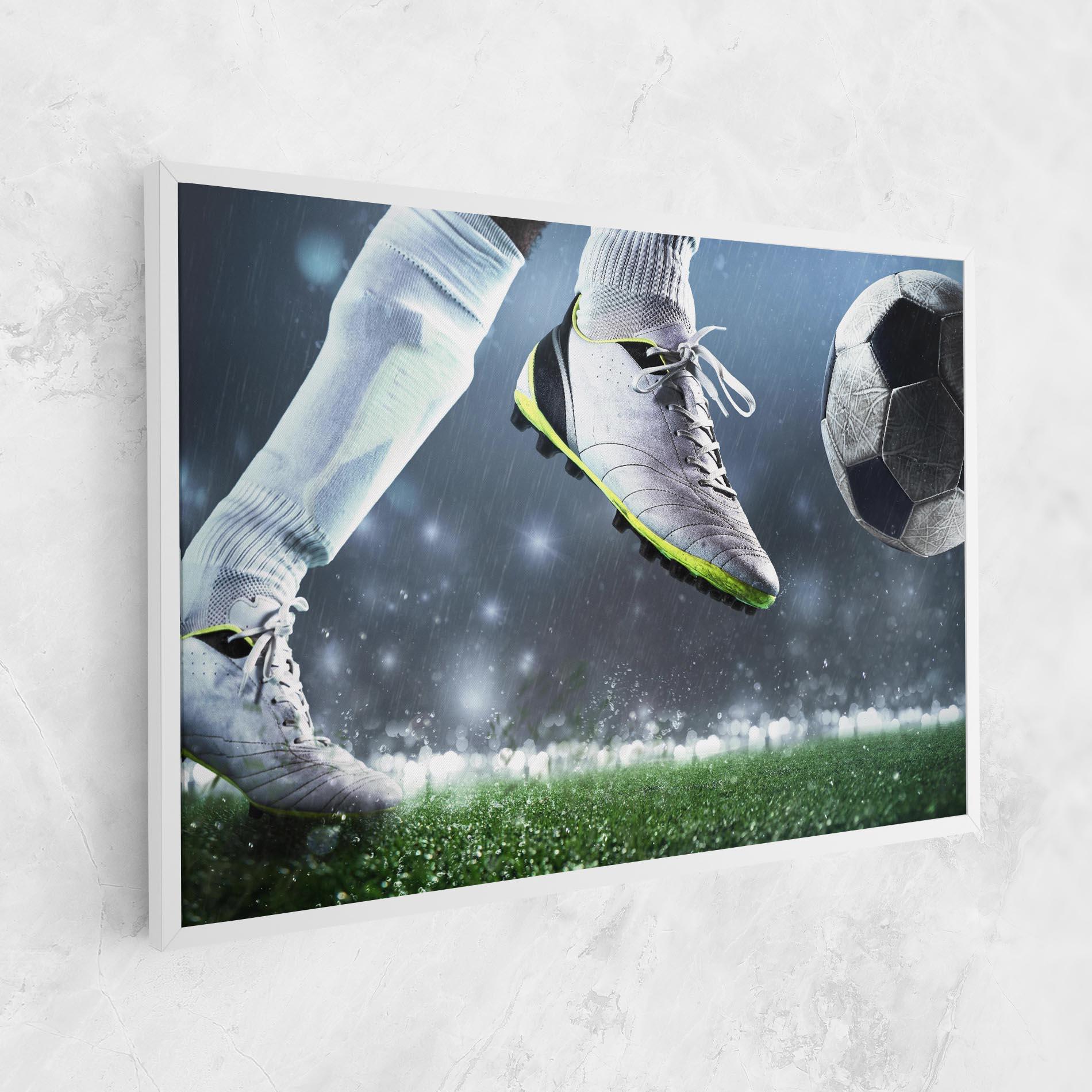 Картина на платно Close Up Football Scene mockup 1