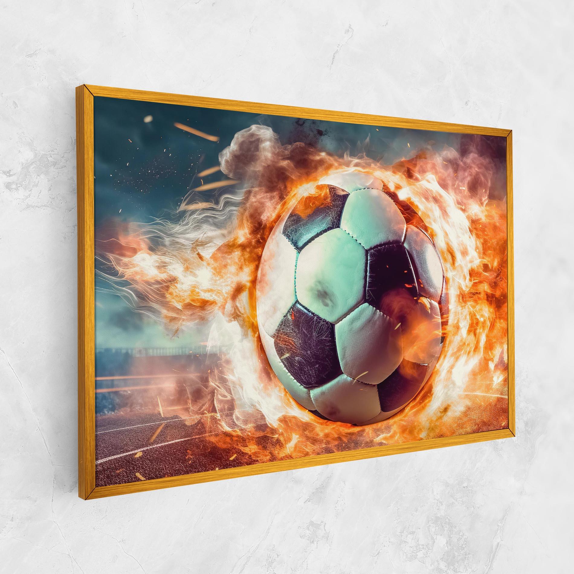 Картина на платно Football Explosion mockup 1