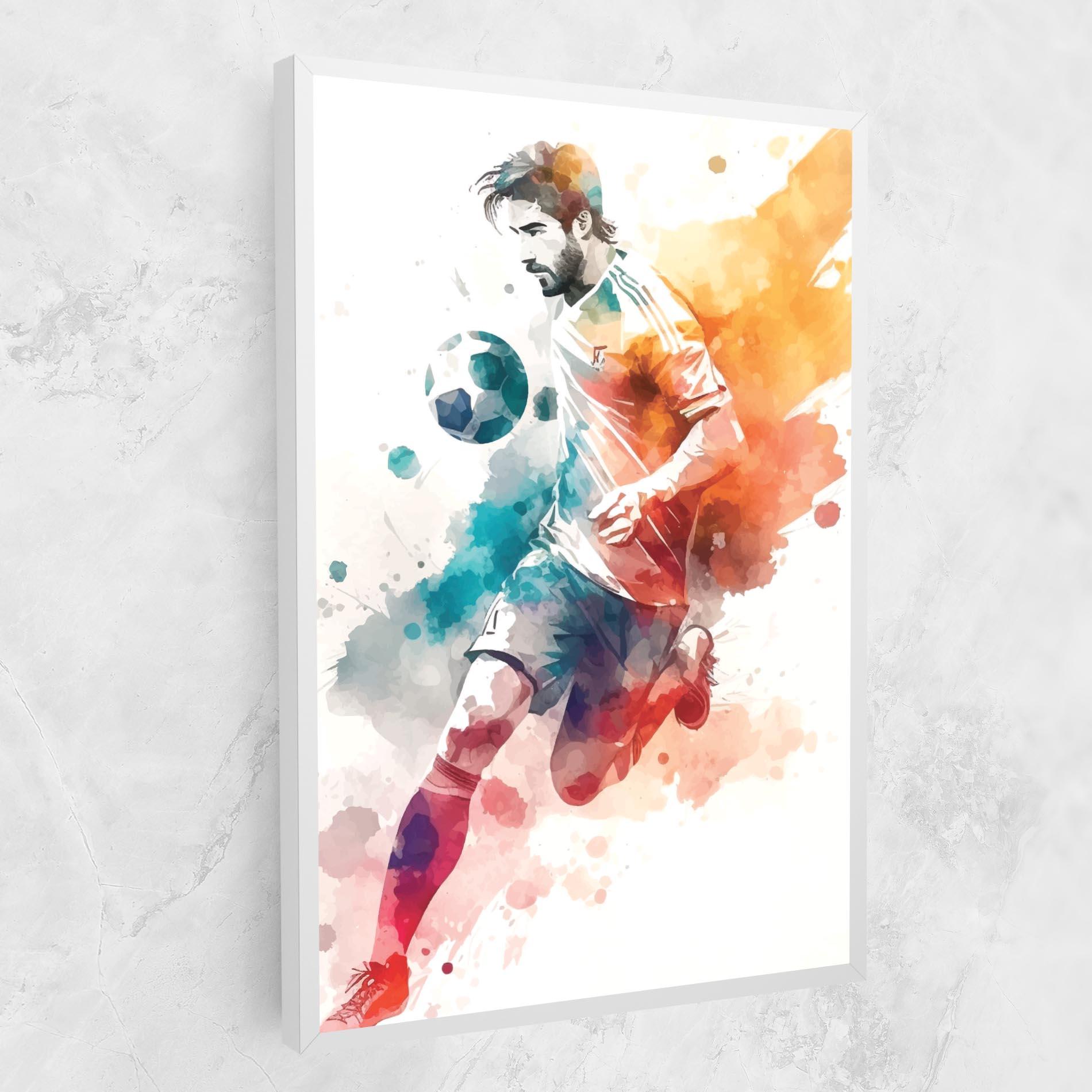 Картина на платно Football Watercolor mockup 1