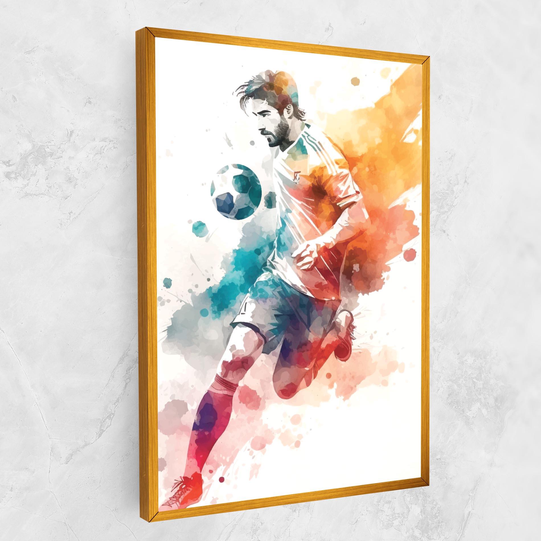 Картина на платно Football Watercolor mockup 1