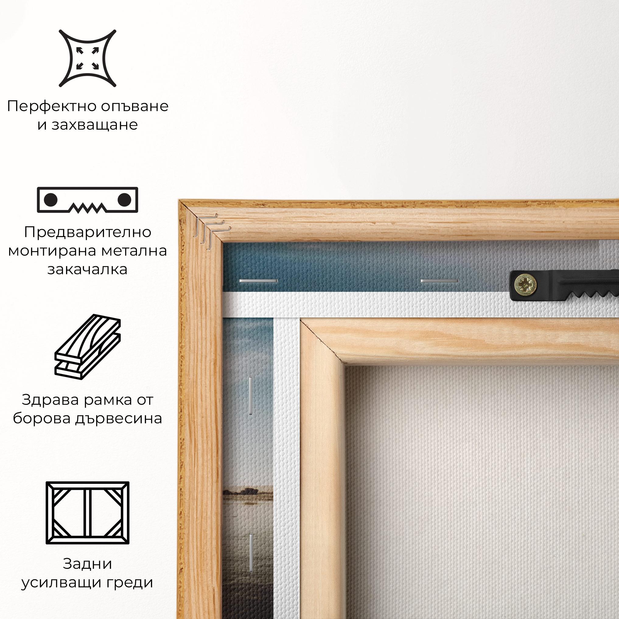 Картина на платно Football On Water mockup 5