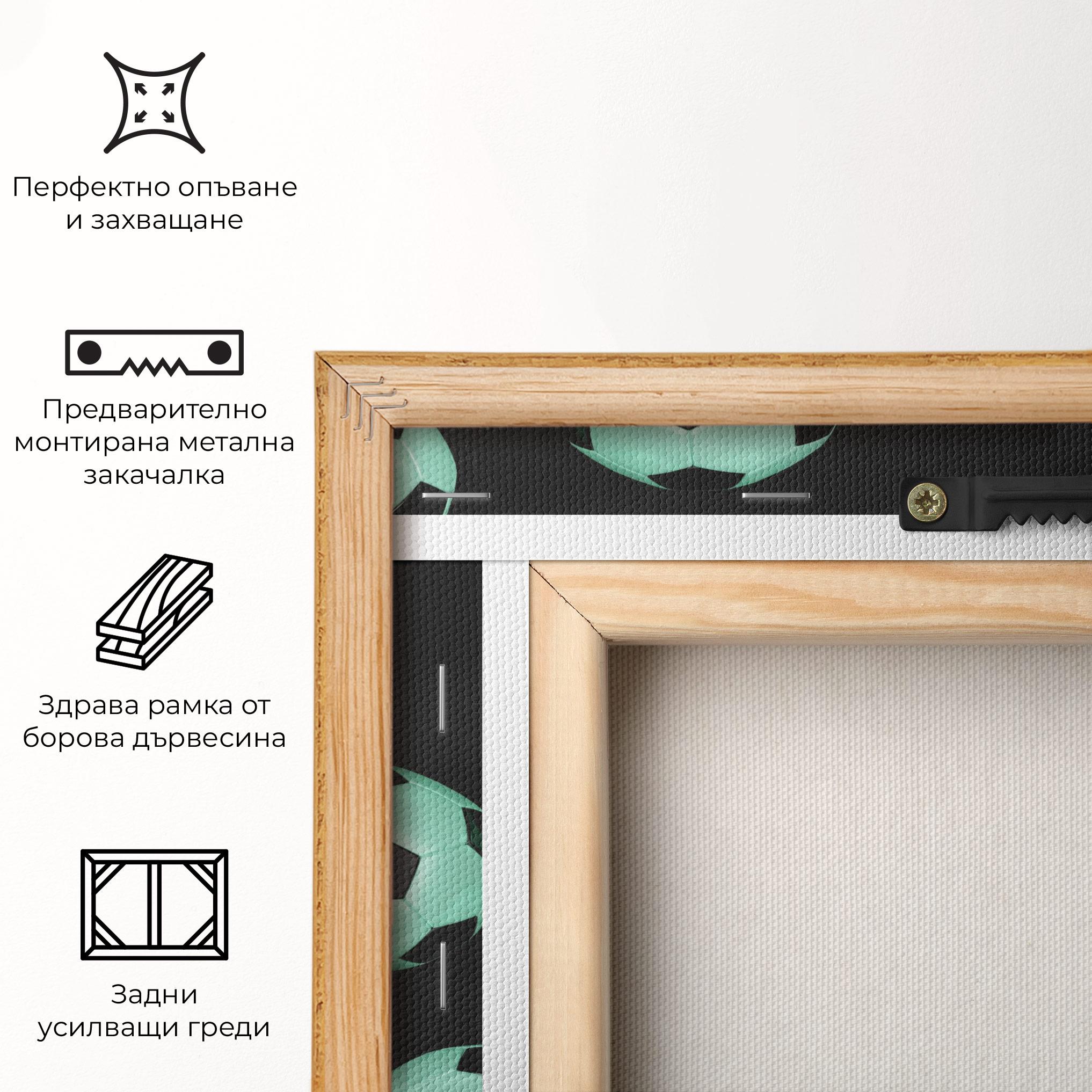 Картина на платно Green Light Football mockup 5