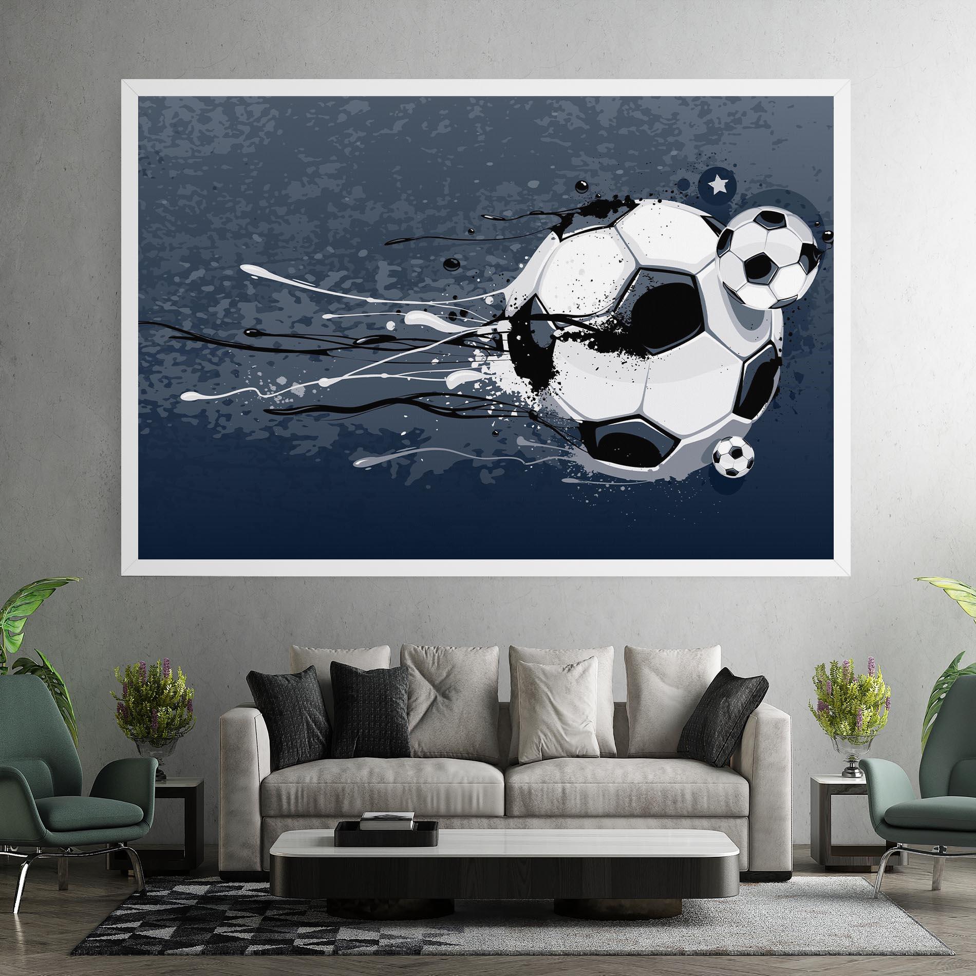 Картина на платно Blue Football mockup 7