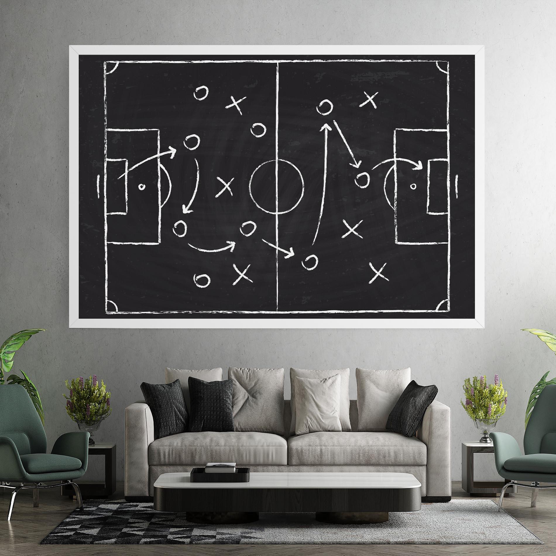 Картина на платно Grey Board Football mockup 7