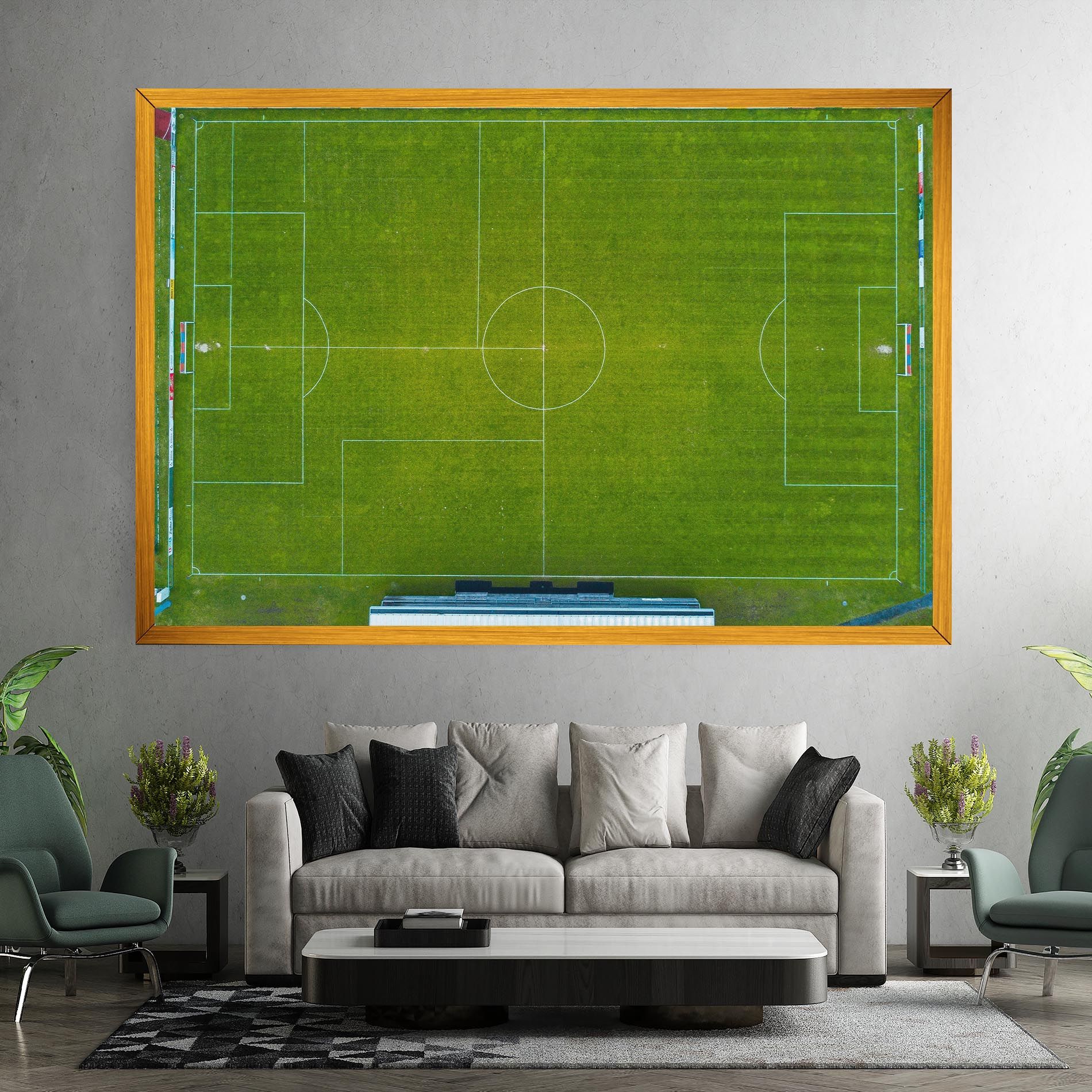 Green Football Field mockup 7
