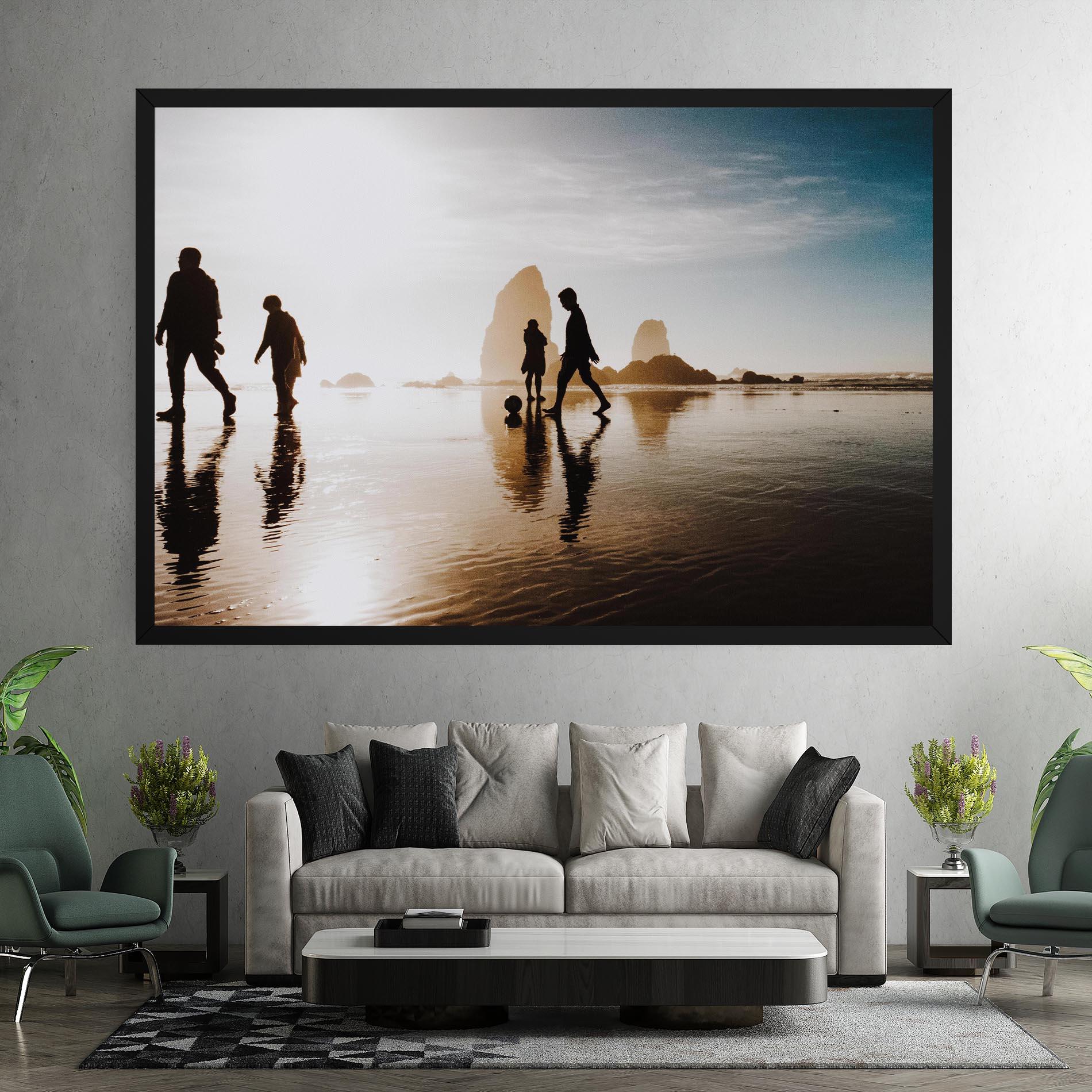 Картина на платно Football On Water mockup 7