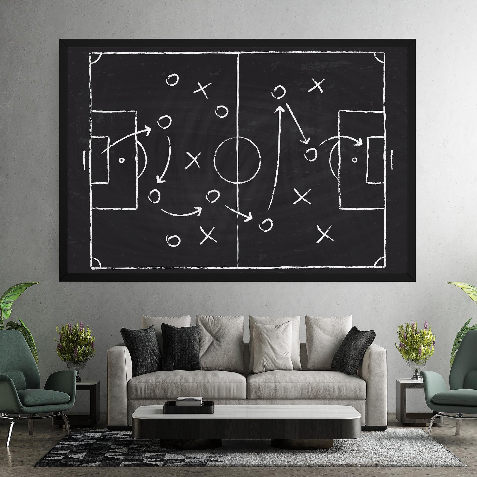 Grey Board Football mockup 7