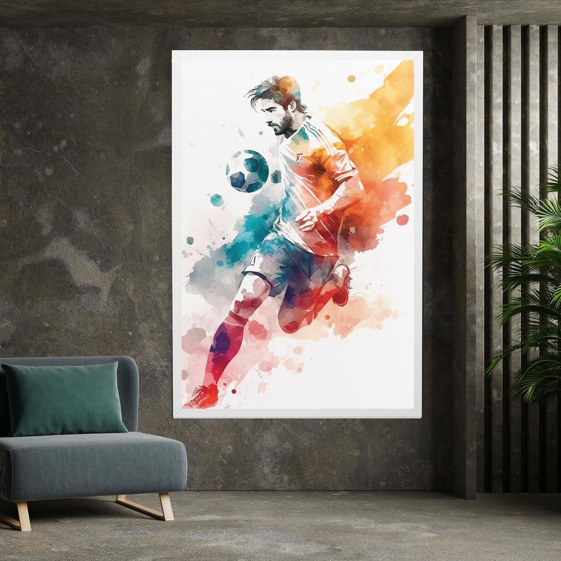 Картина на платно Football Watercolor mockup 7
