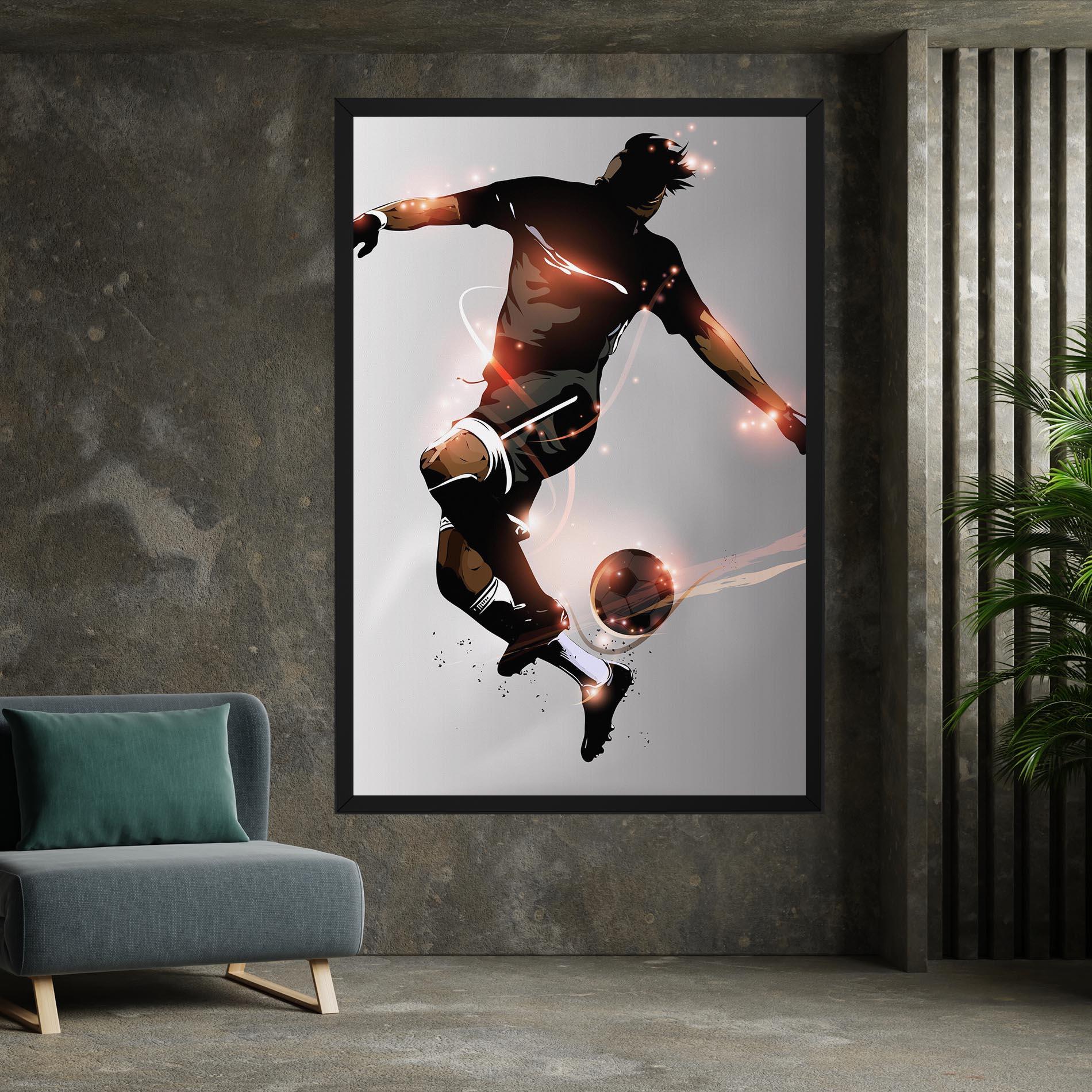 Картина на платно Football Jump mockup 7
