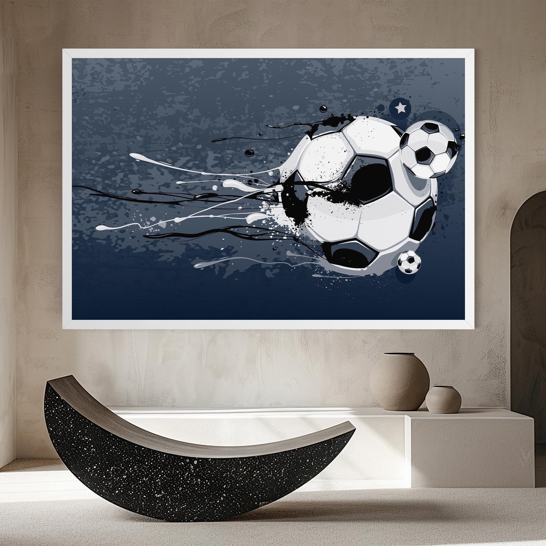 Картина на платно Blue Football mockup 8