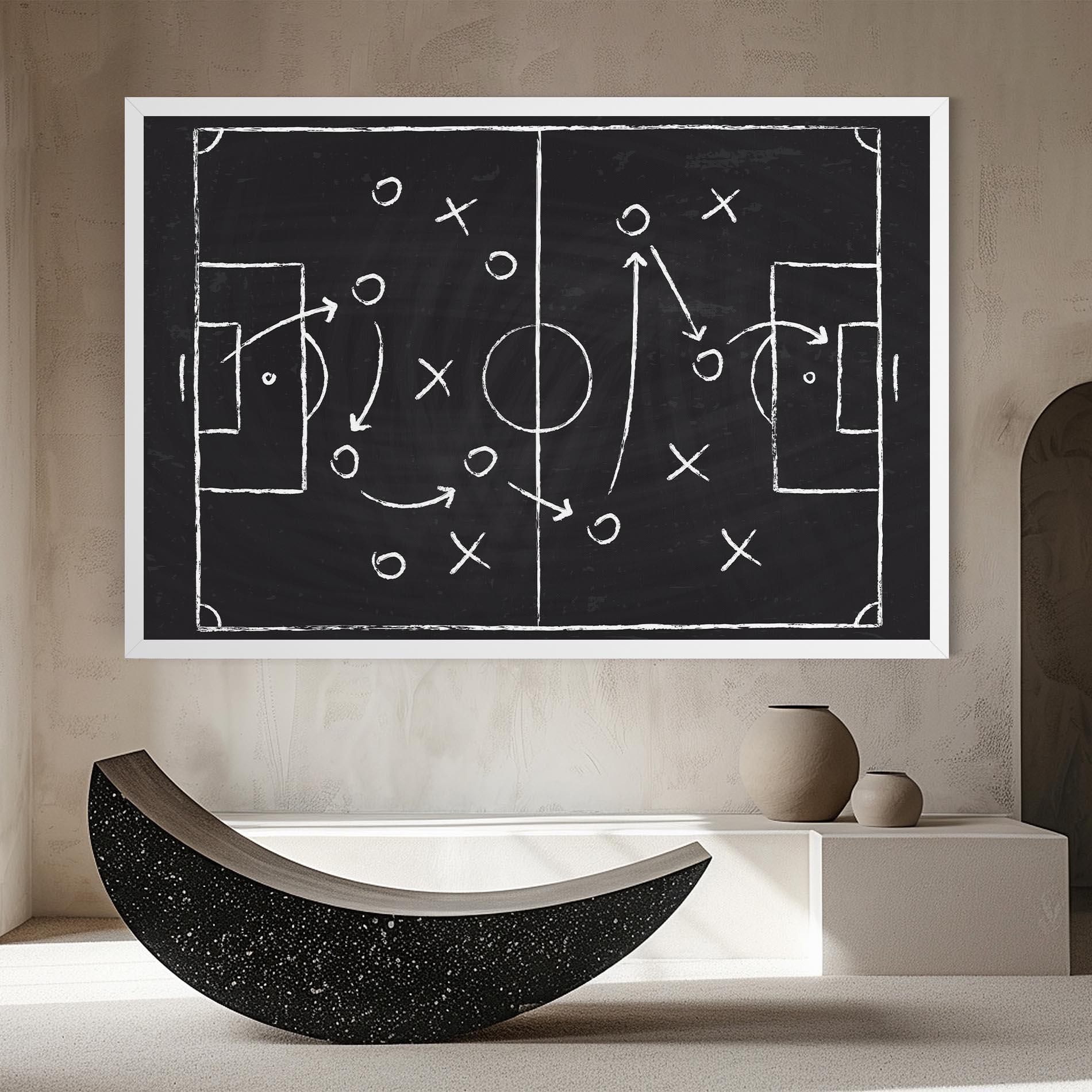 Картина на платно Grey Board Football mockup 8