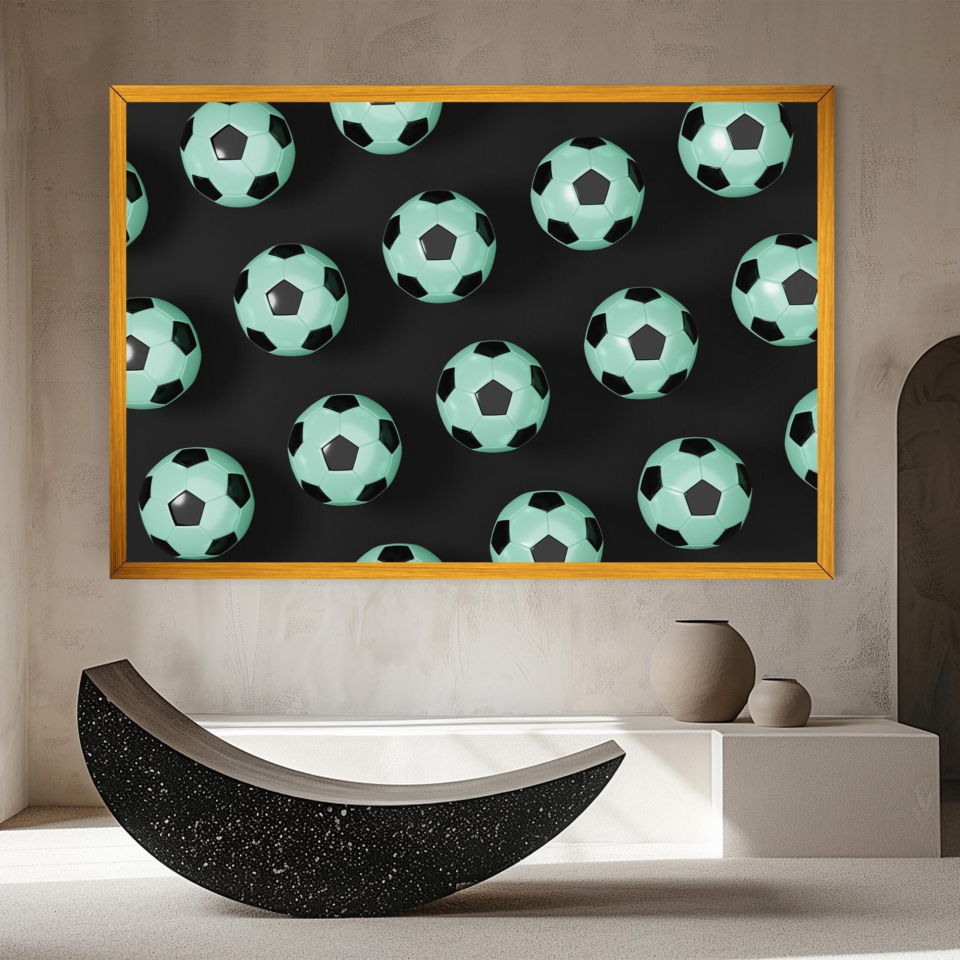 Картина на платно Green Light Football mockup 8