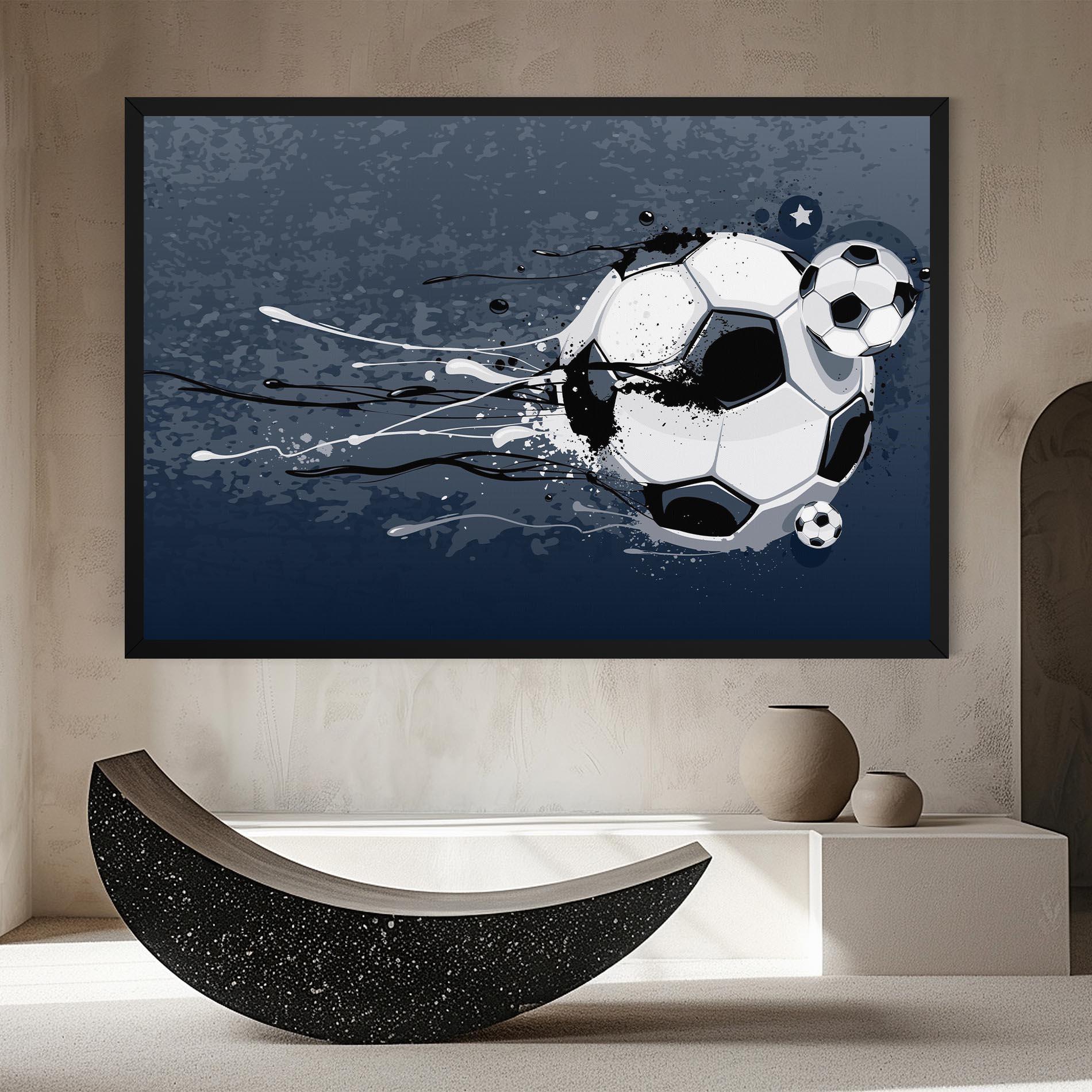 Картина на платно Blue Football mockup 8