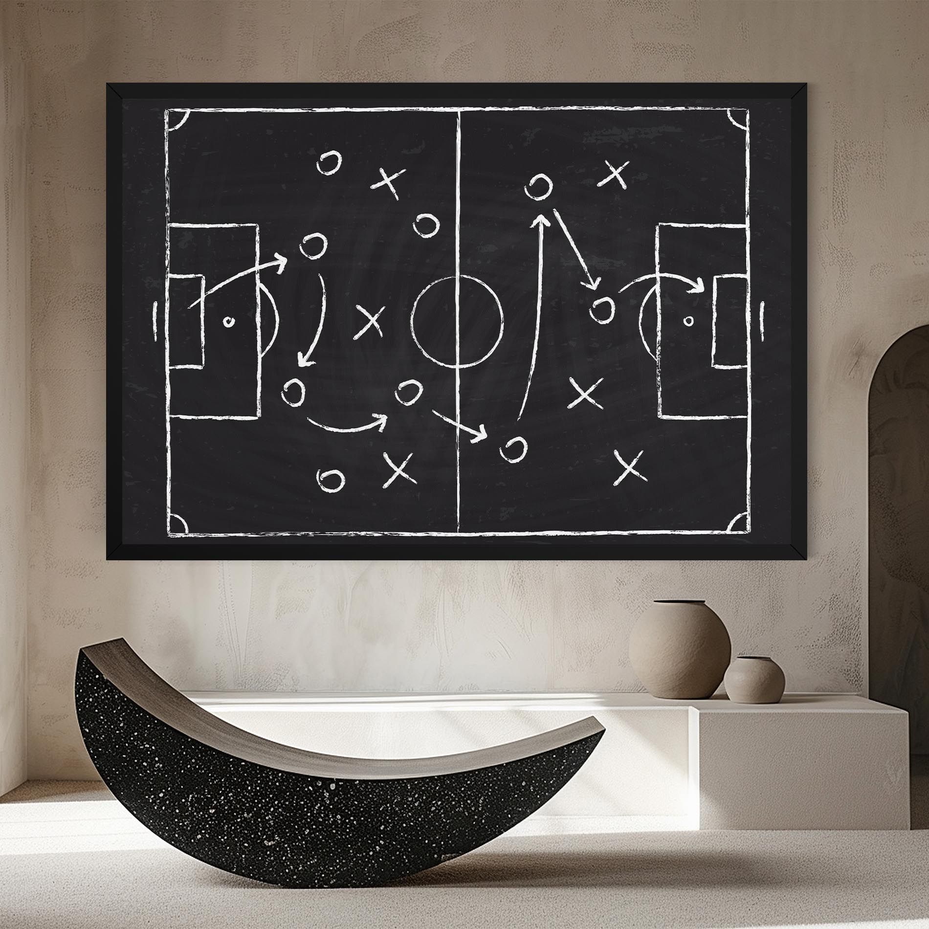 Grey Board Football mockup 8