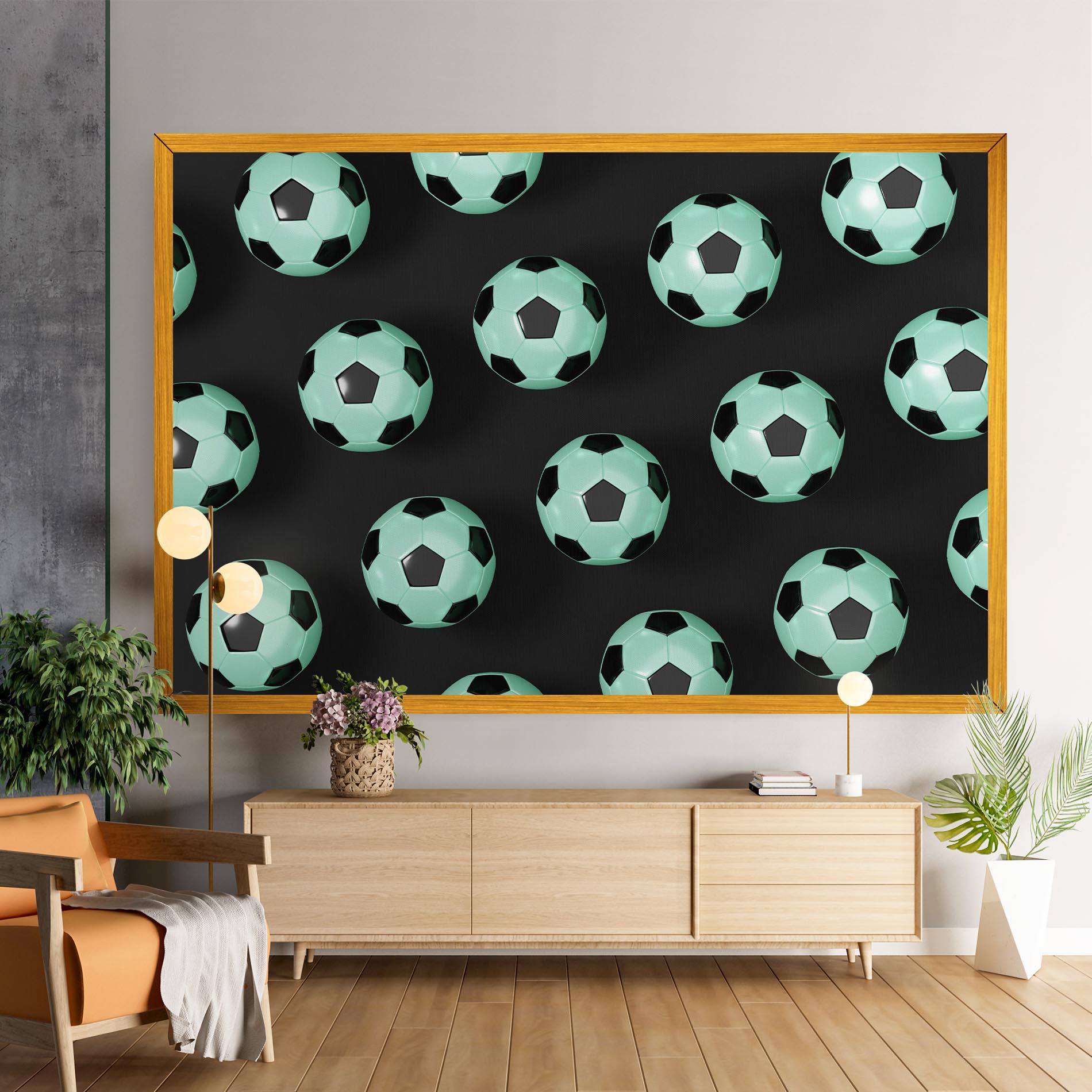 Картина на платно Green Light Football mockup 9