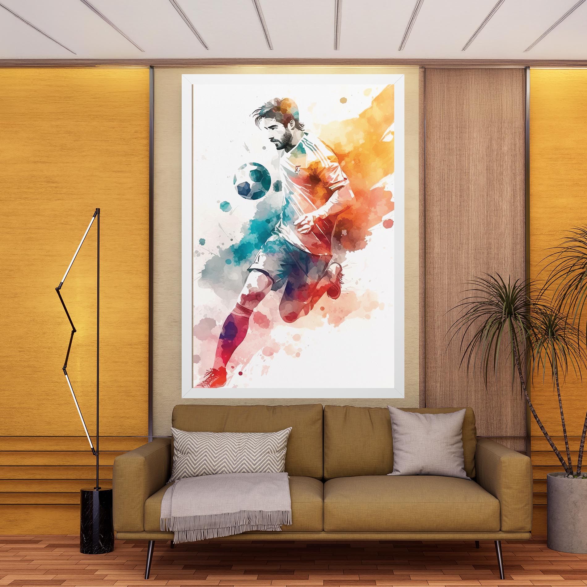 Football Watercolor mockup 9