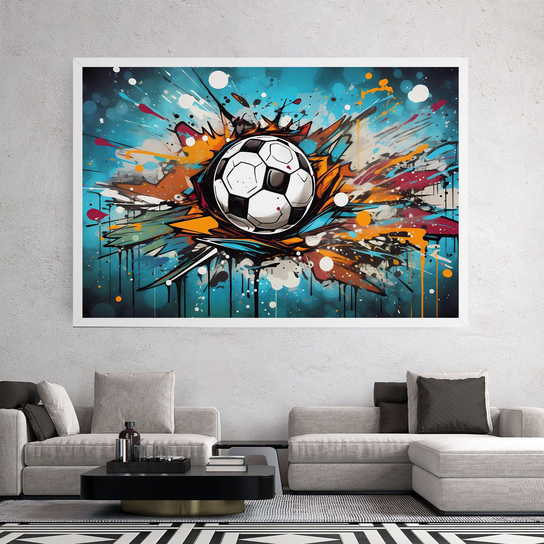 Football Graffiti Style mockup 2