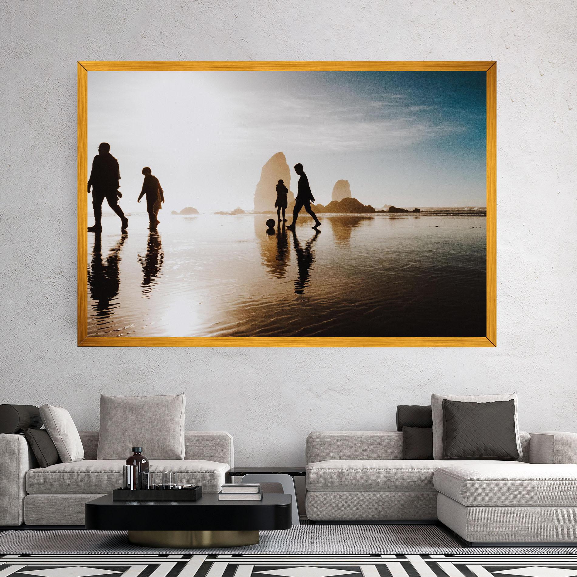 Картина на платно Football On Water mockup 2