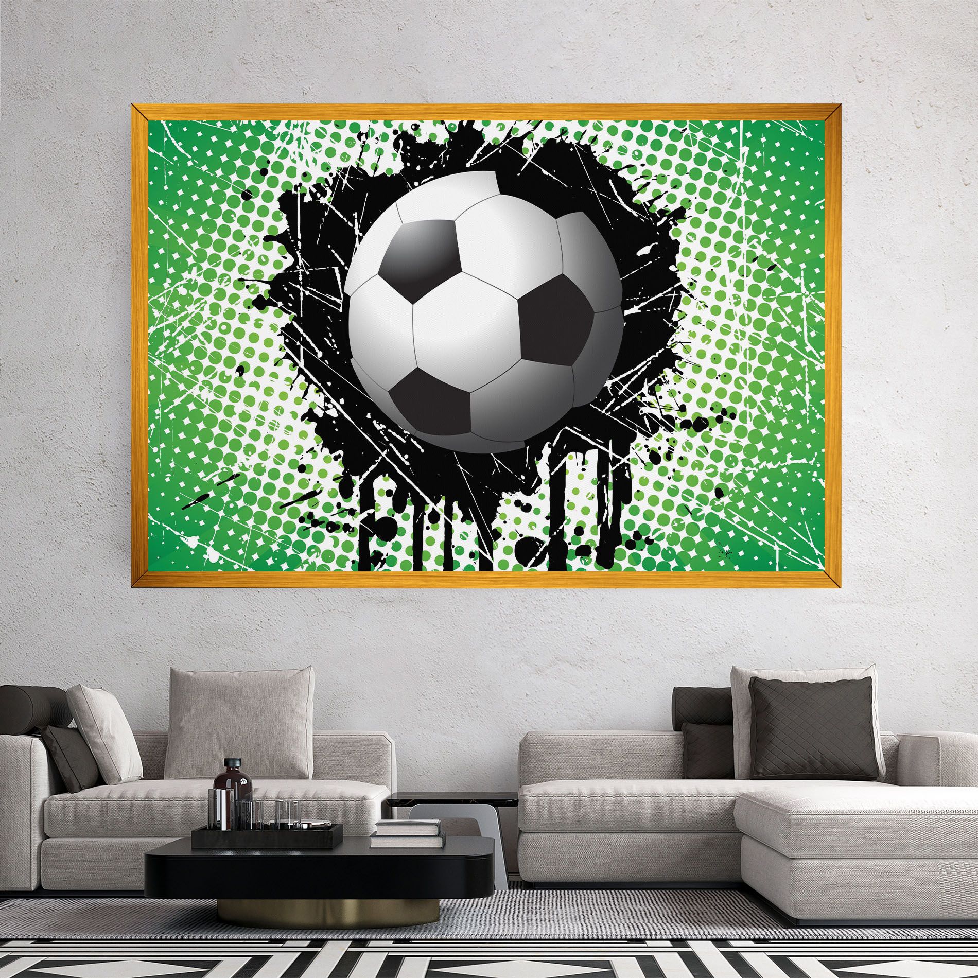 Green Black Football mockup 2