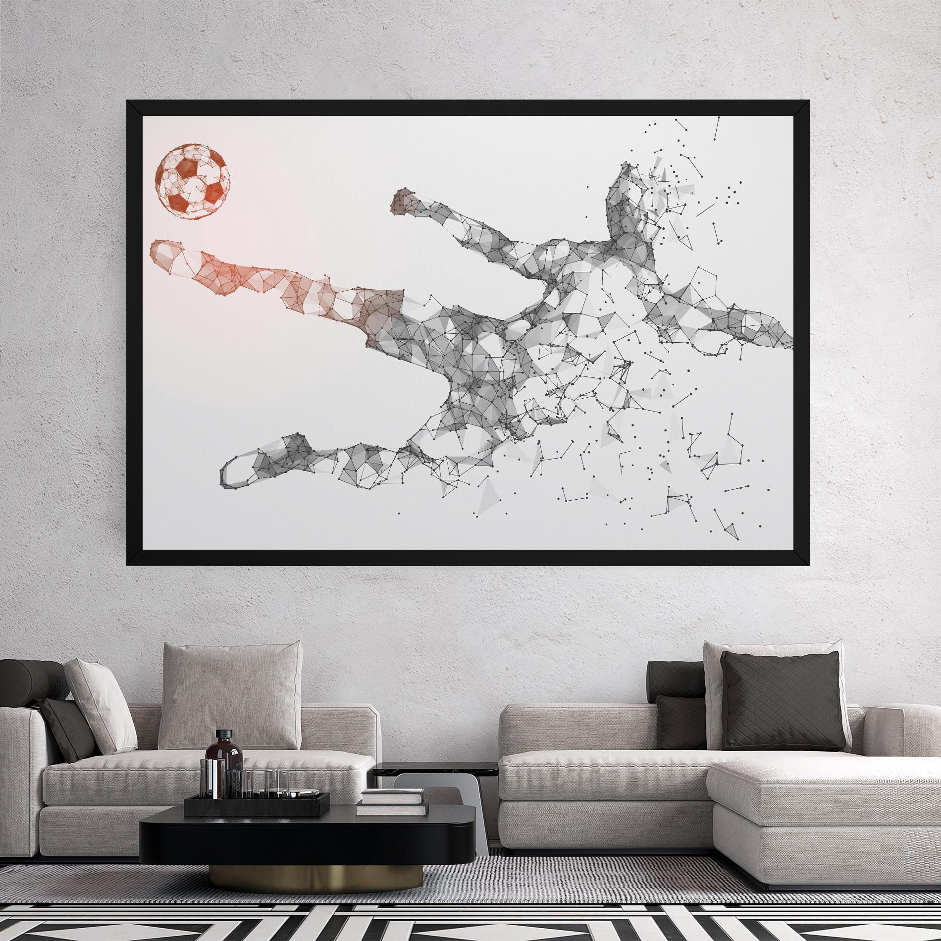 Football Orange Ball mockup 2