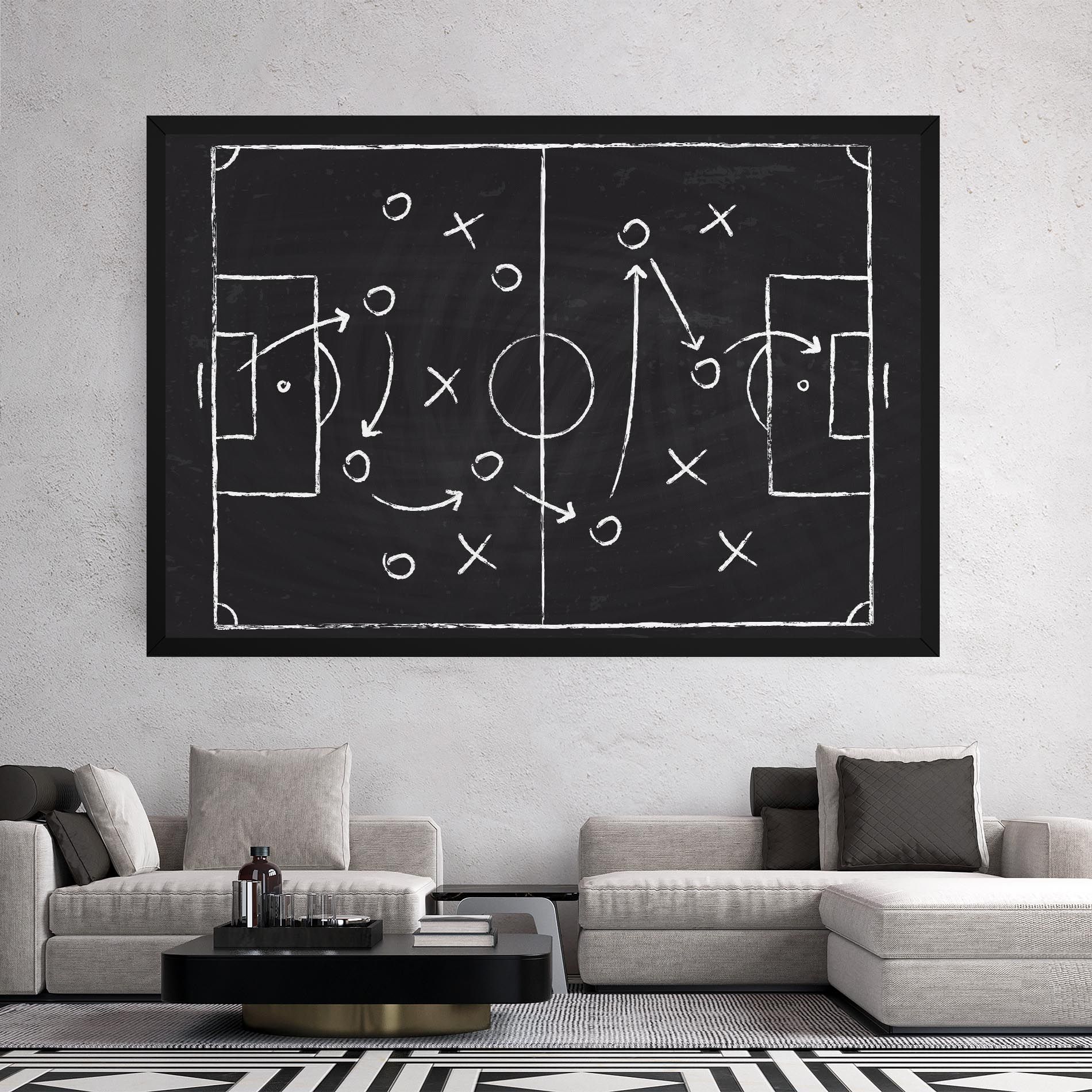 Grey Board Football mockup 2
