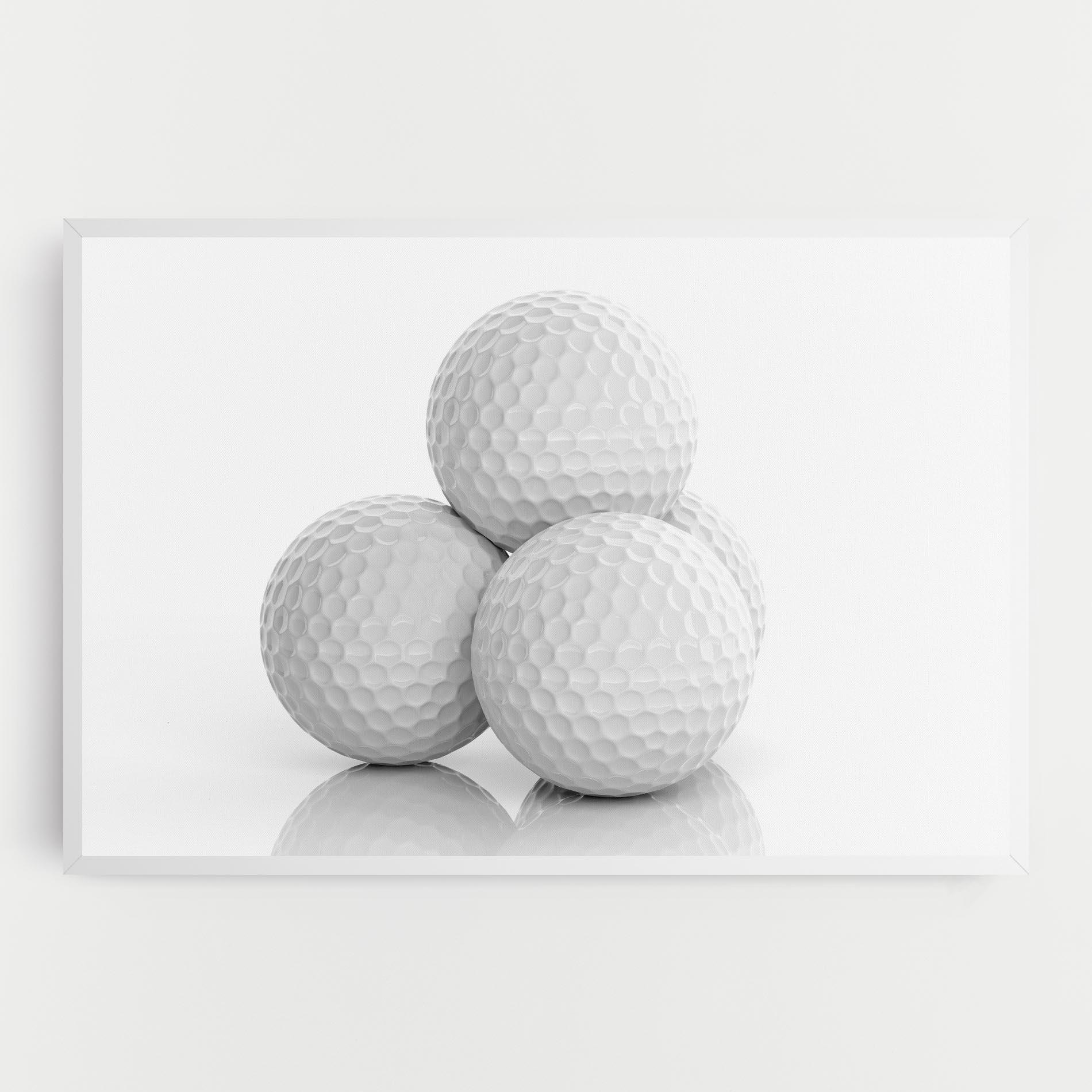Картина на платно 3d Golf Balls mockup 0