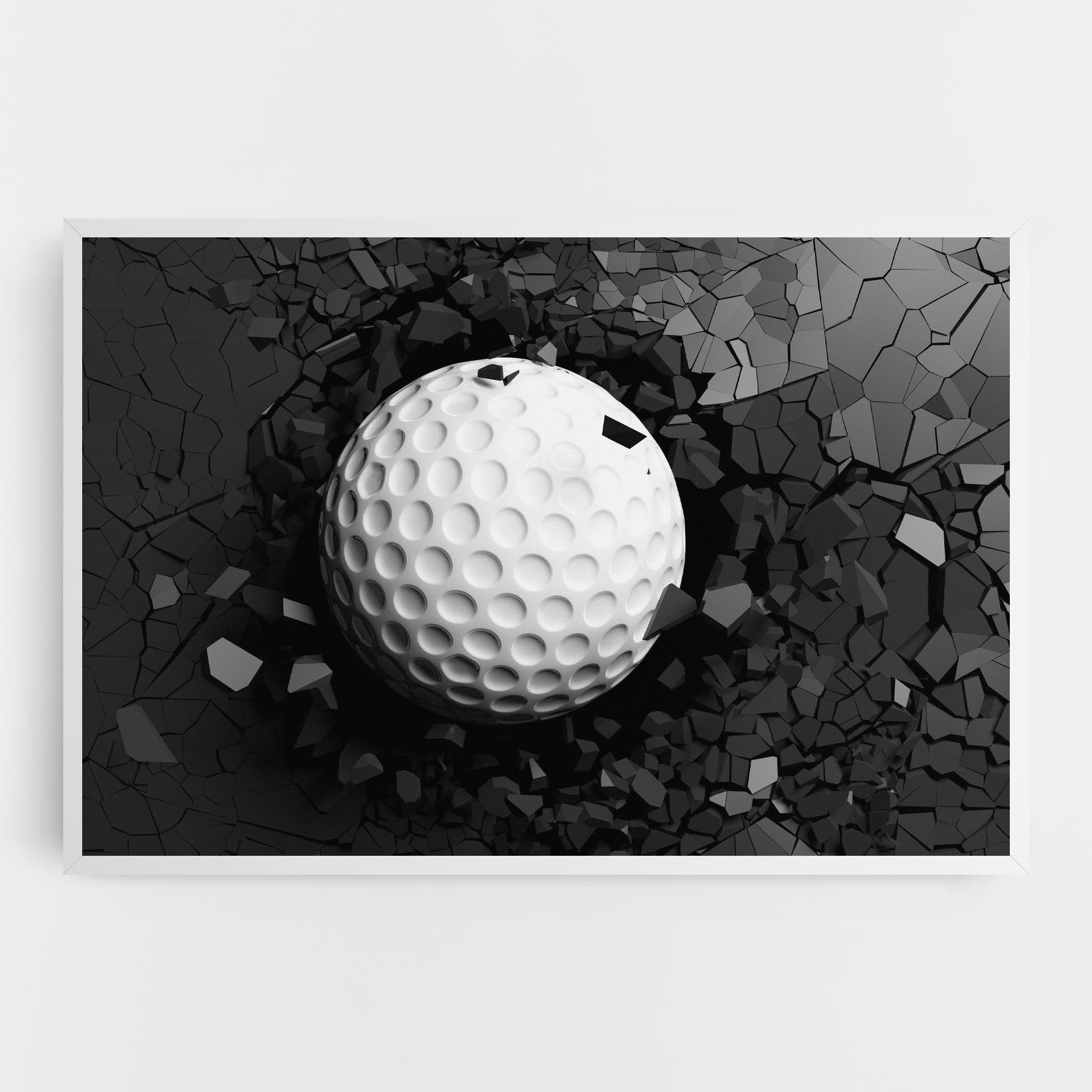 Black Wall Golf Ball mockup 0