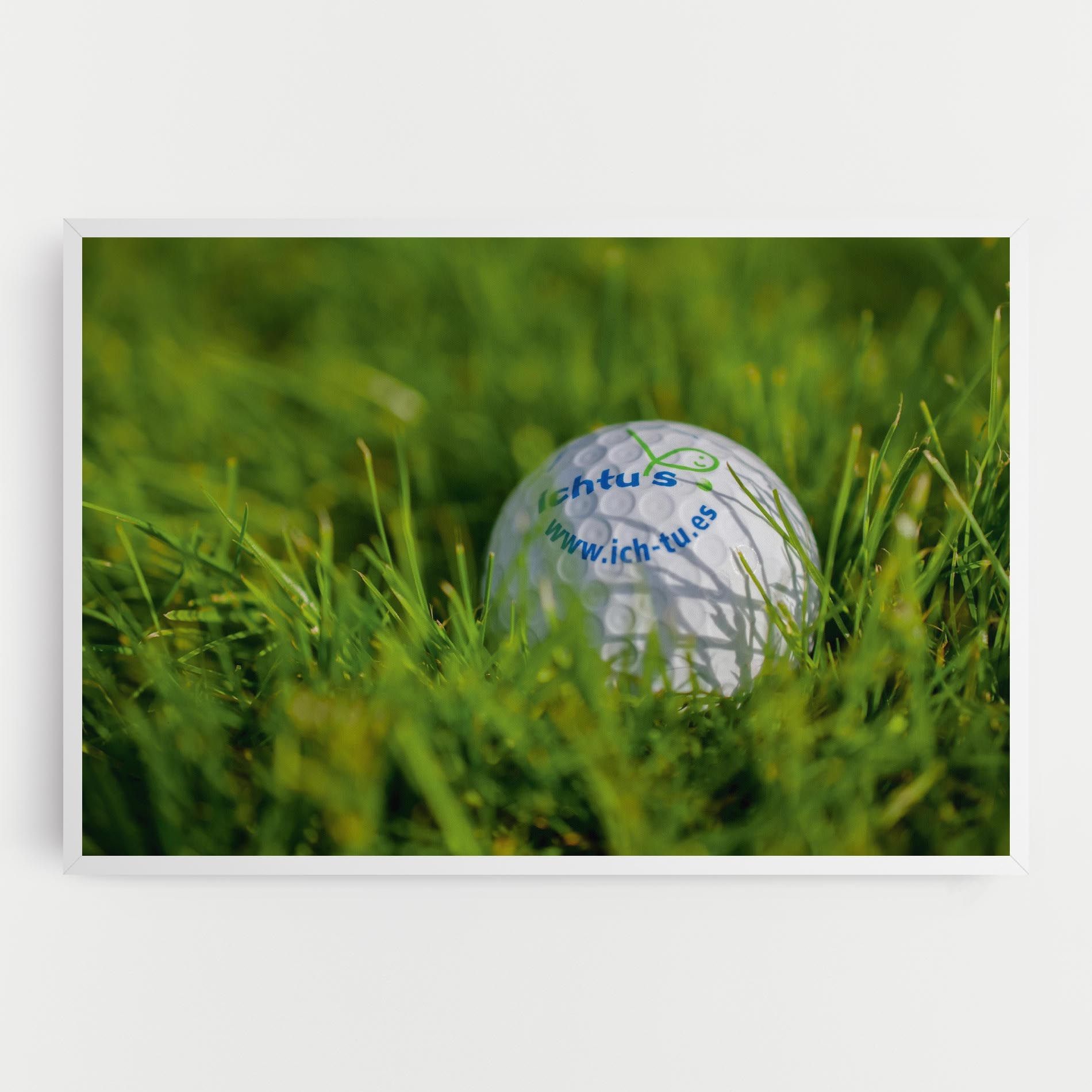 Golf Ball In Grass mockup 0
