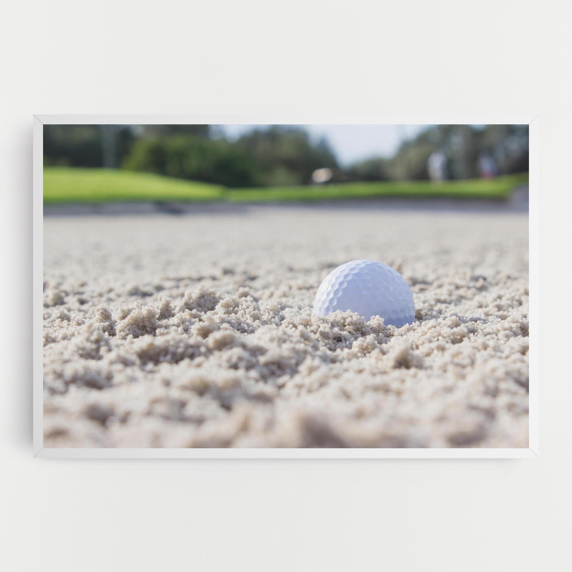Golf Ball In Sand mockup 0
