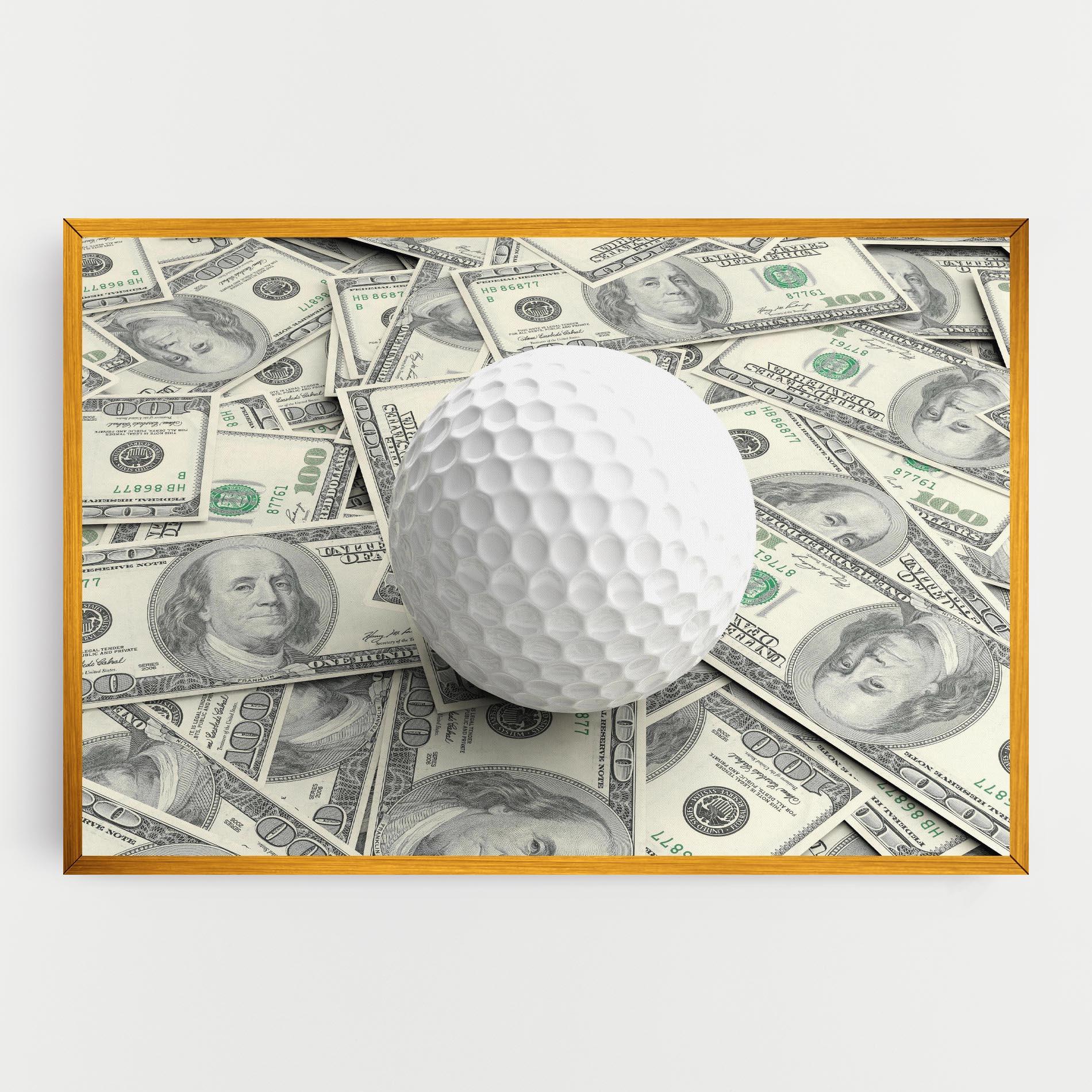 Картина на платно 3d Golf Ball mockup 0