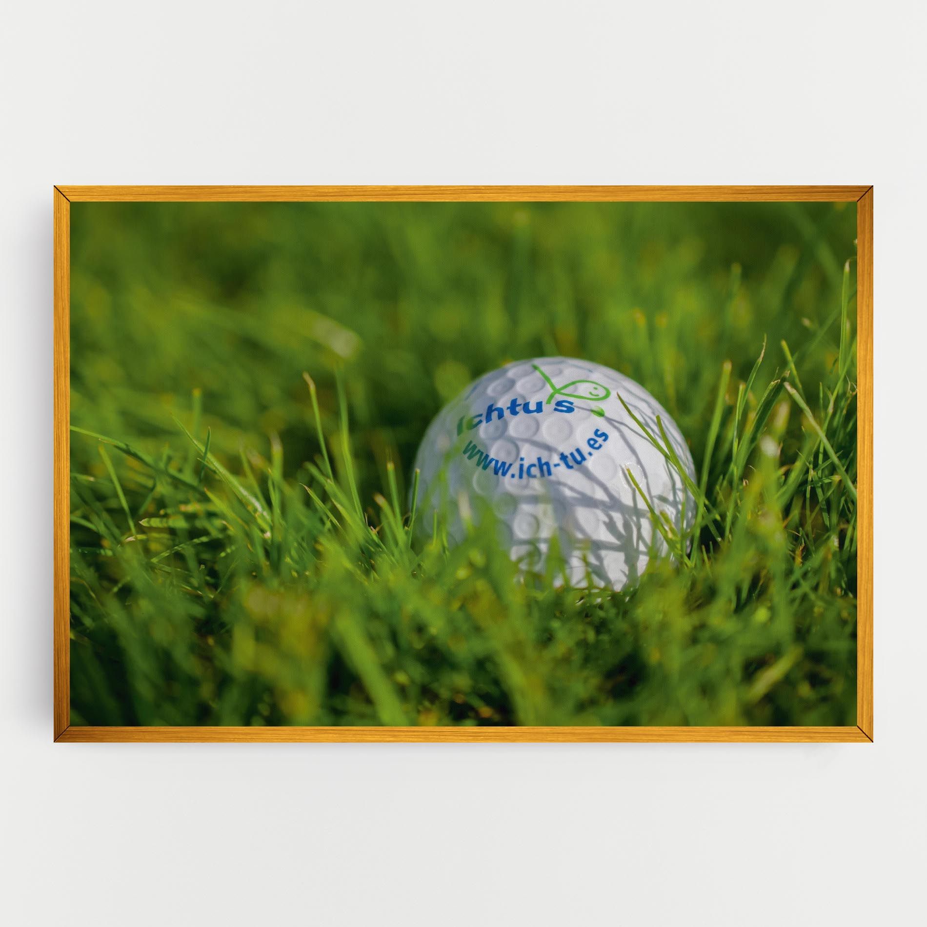 Golf Ball In Grass mockup 0